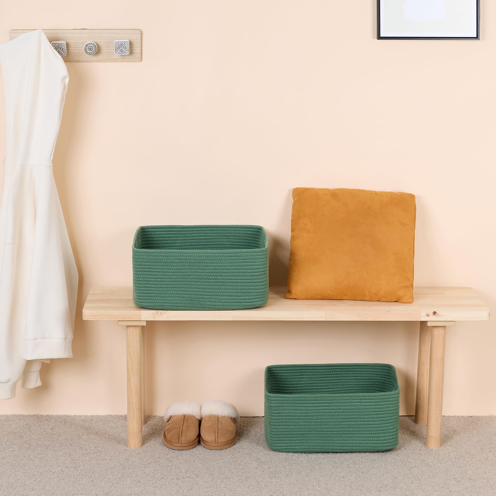 Large Storage Baskets for Organizing (4 Count)