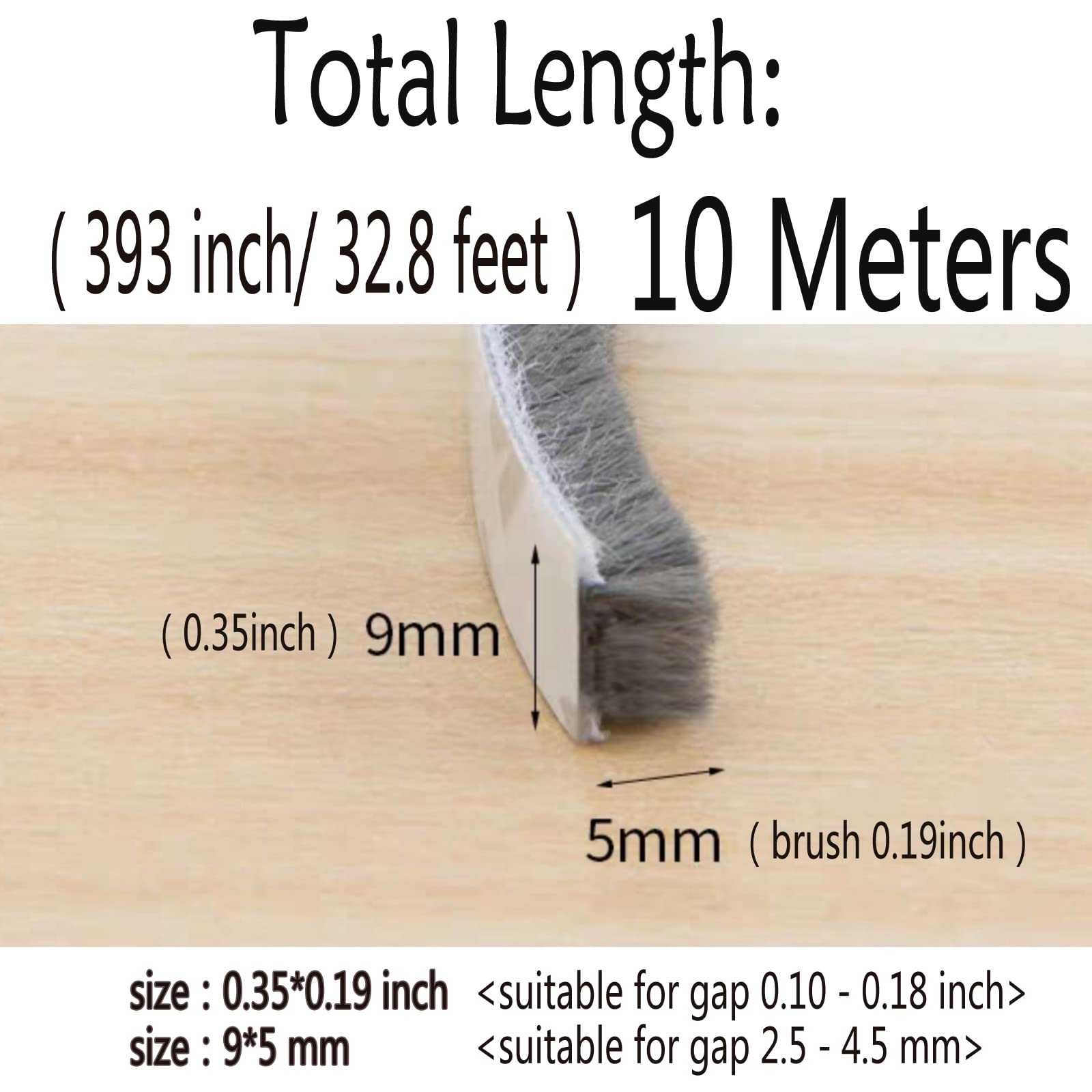 Weather Stripping Brush for Sliding Windows