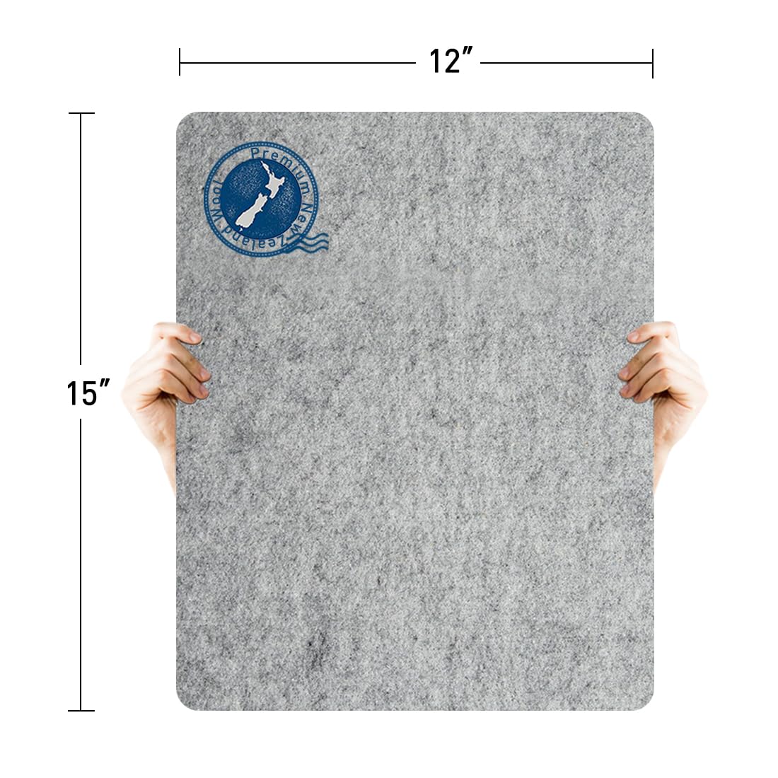 15" x 12" Wool Pressing Mat 100% New Zealand Felted Wool Ironing Mat Pad Blanket for Quilter