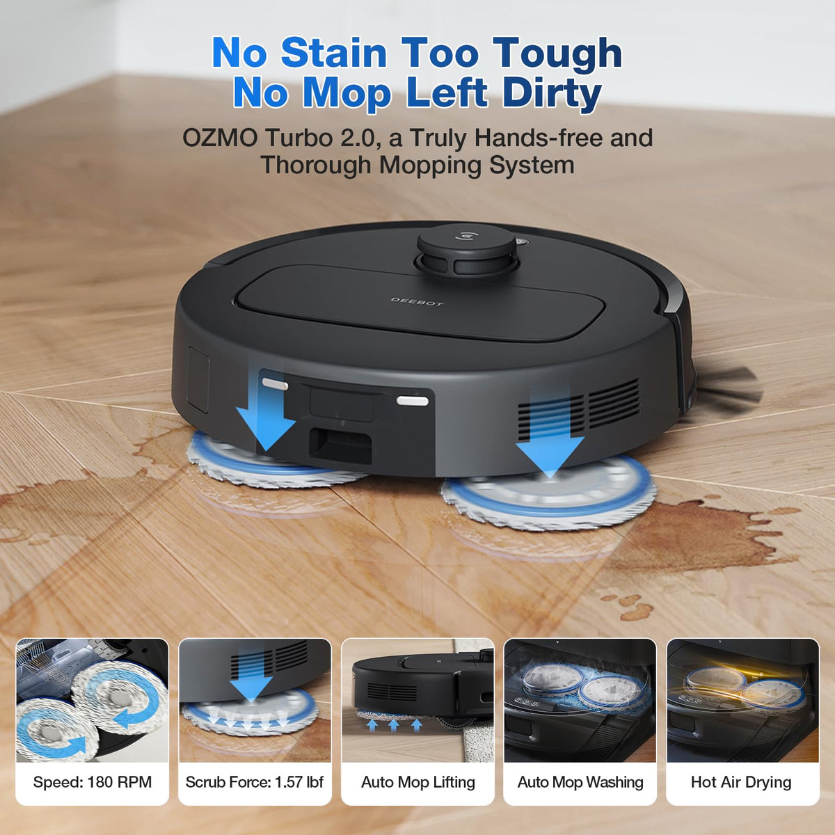 DEEBOT N30 Omni Robot Vacuum and Mop