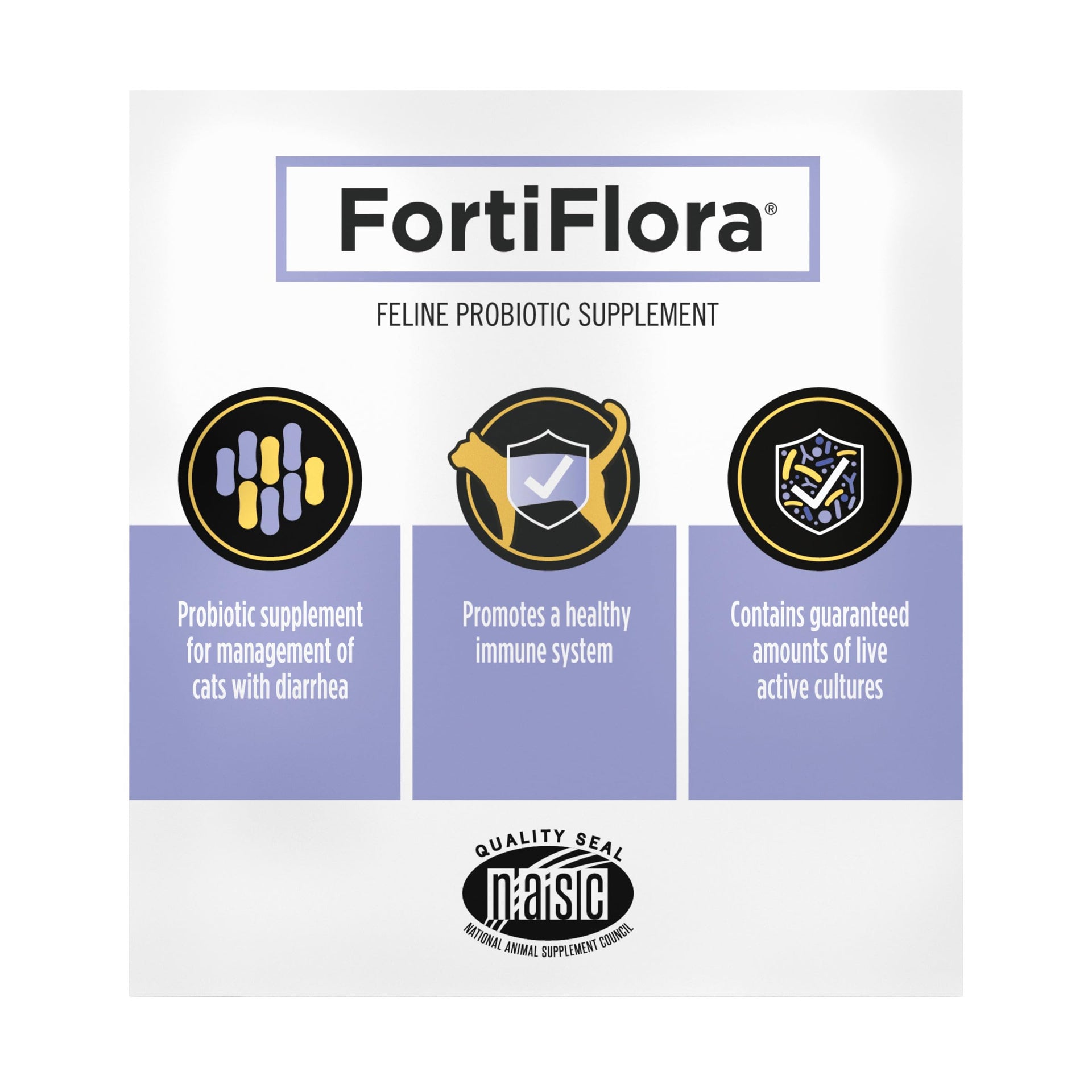 FortiFlora Daily Probiotic Powder Supplement for Cats with Digestive Support and Immune System for Occasional Diarrhea (30 Count)