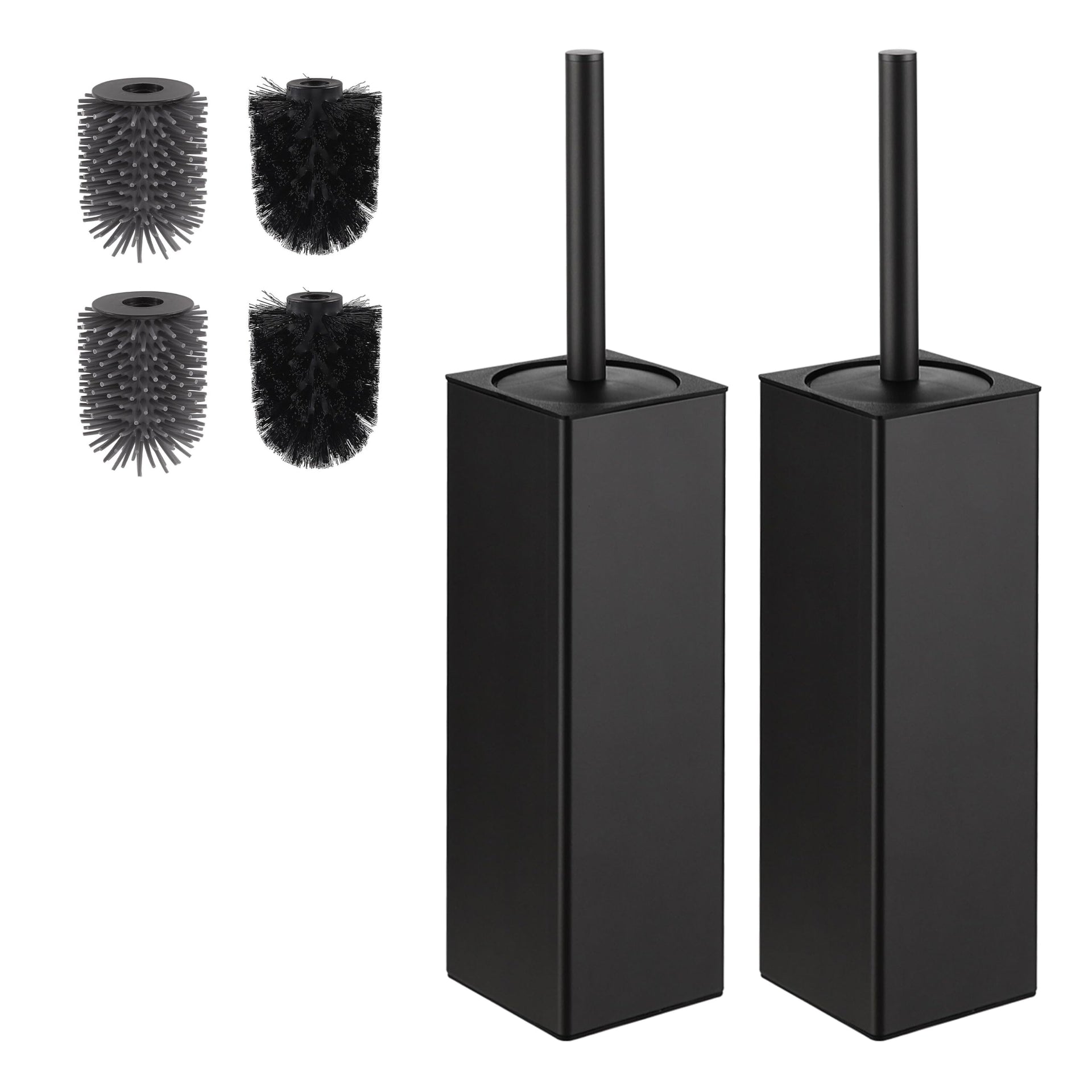 Toilet Brush and Holder 2 Pack for Two Bathrooms (2 Count)