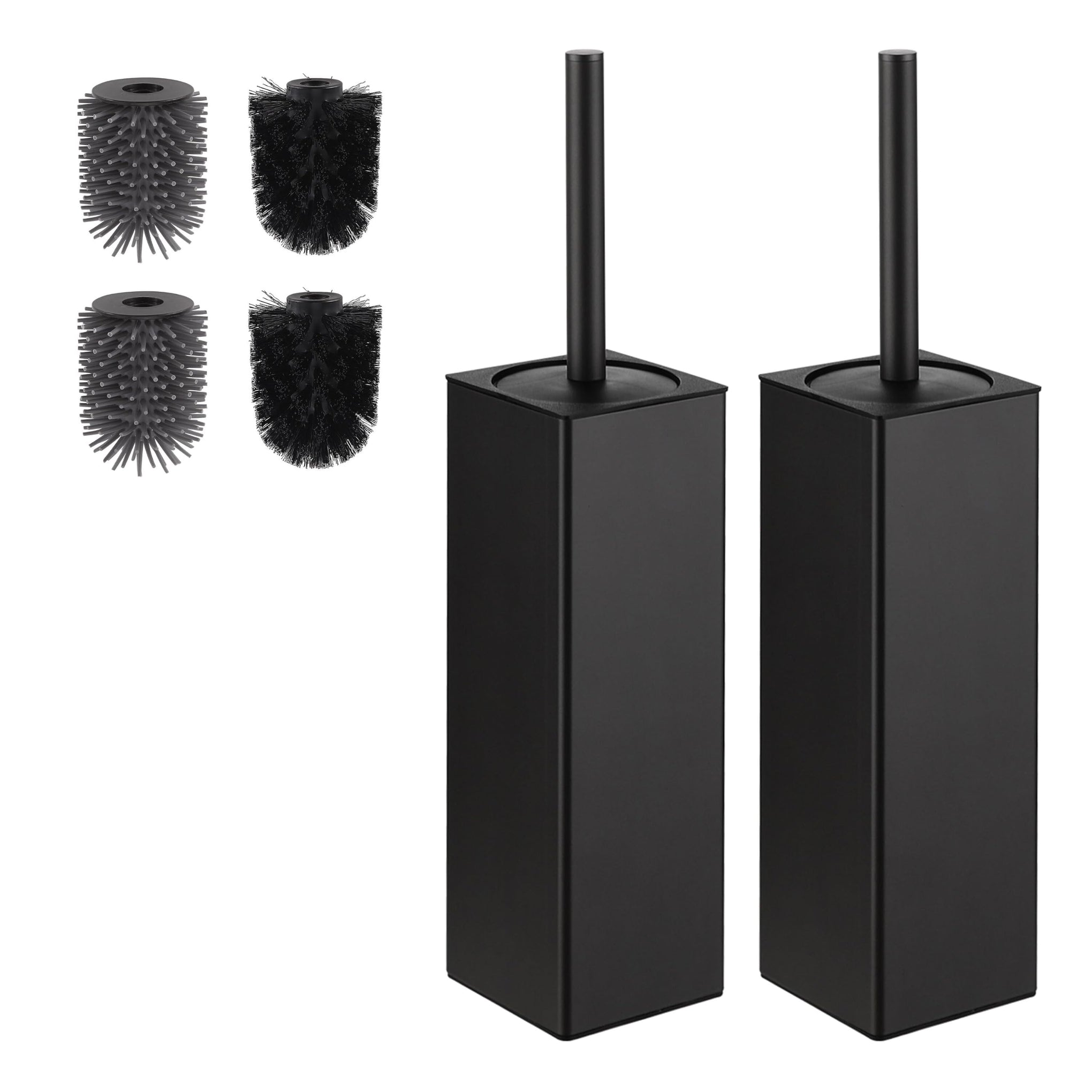 Toilet Brush and Holder 2 Pack for Two Bathrooms (2 Count)