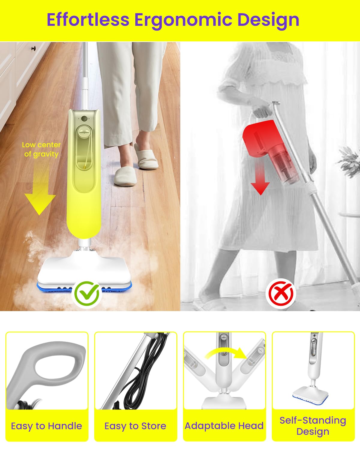 Steam Mop for Floor Cleaning