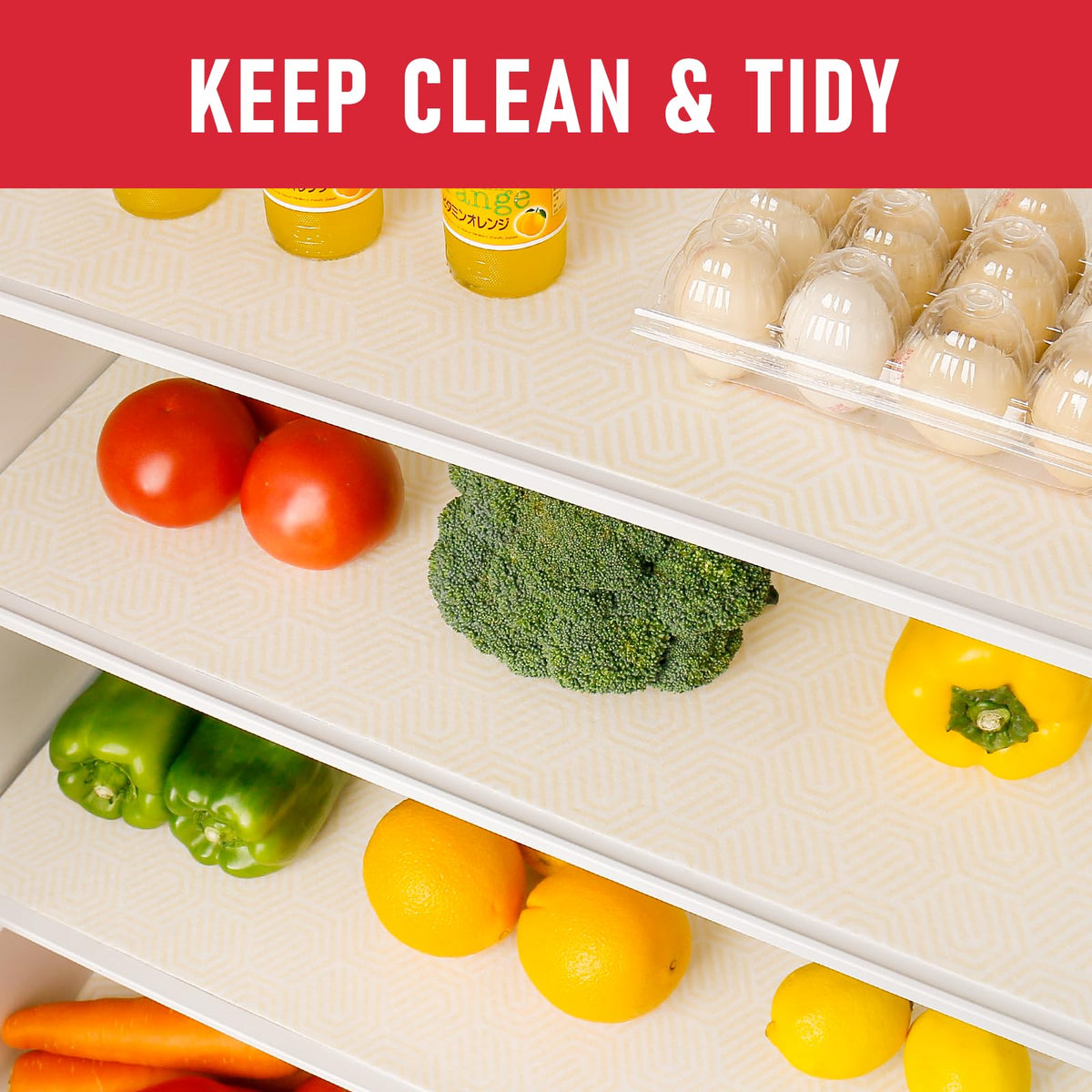 2 in 1 Refrigerator Liners (12 Sq Ft)