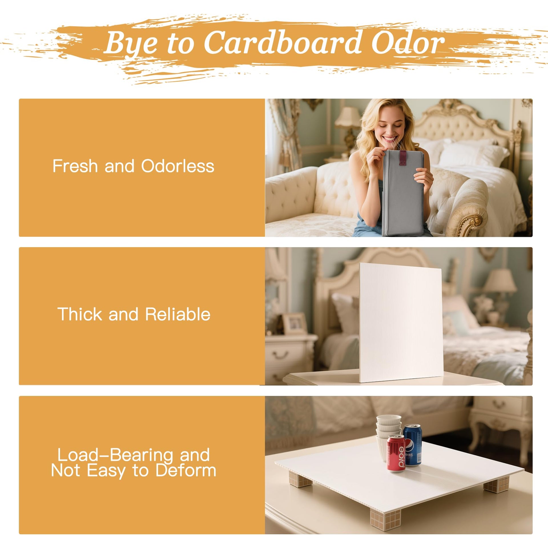 Under Bed Storage Bins with Clear PVC Lids (4 Count)