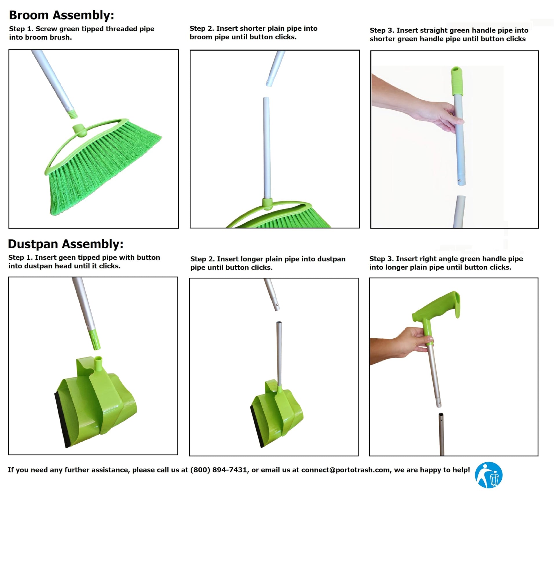 Broom and Dustpan Set for Home