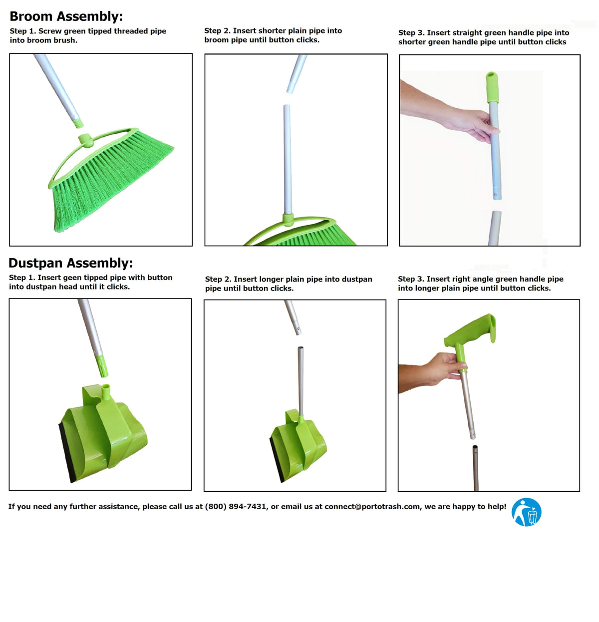 Broom and Dustpan Set for Home