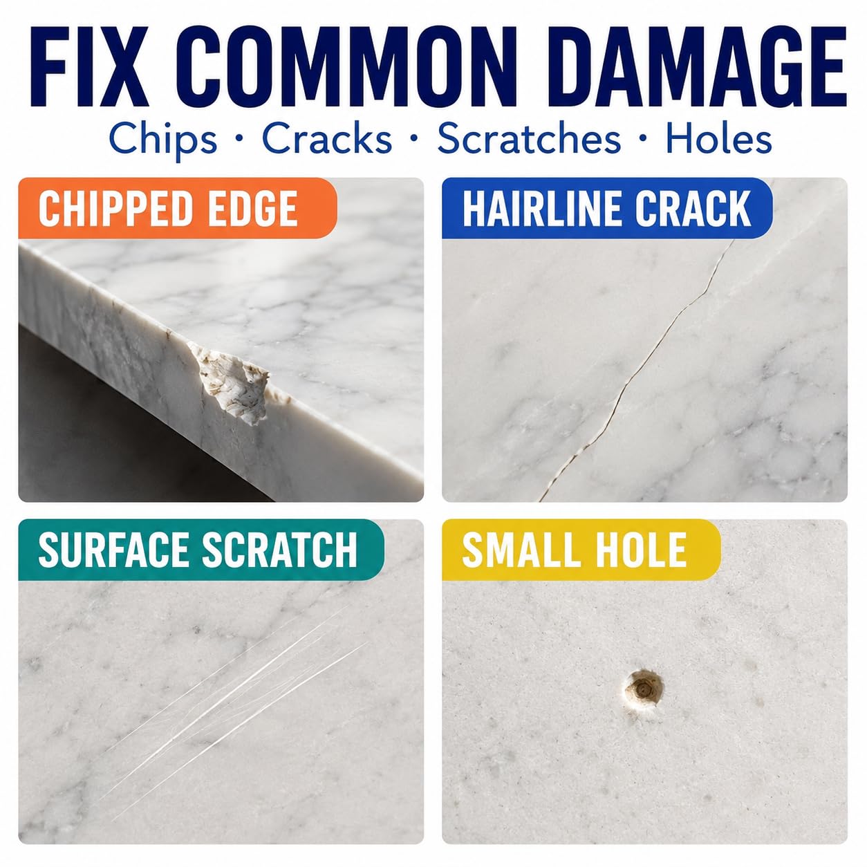 Quartz Countertop Repair Kit Color Match (2.9983 Ounce)