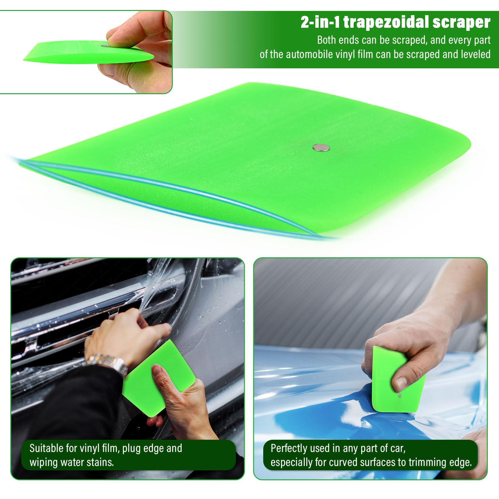 Magnet PPF Squeegee Kit Paint Protection Film Installation Tools (6 Count)