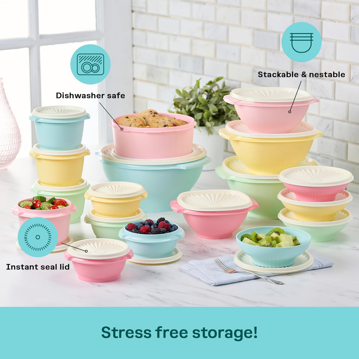 Heritage 36 Piece Vintage Pastel Set