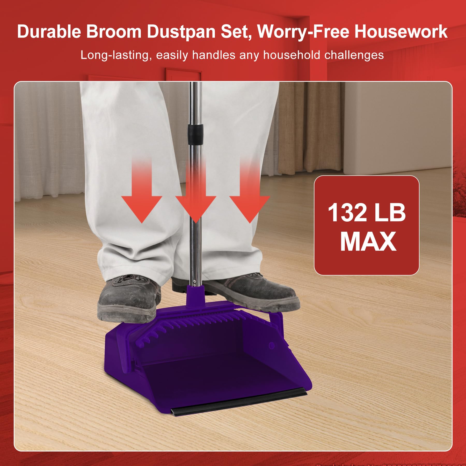 Broom and Dustpan Set for Home