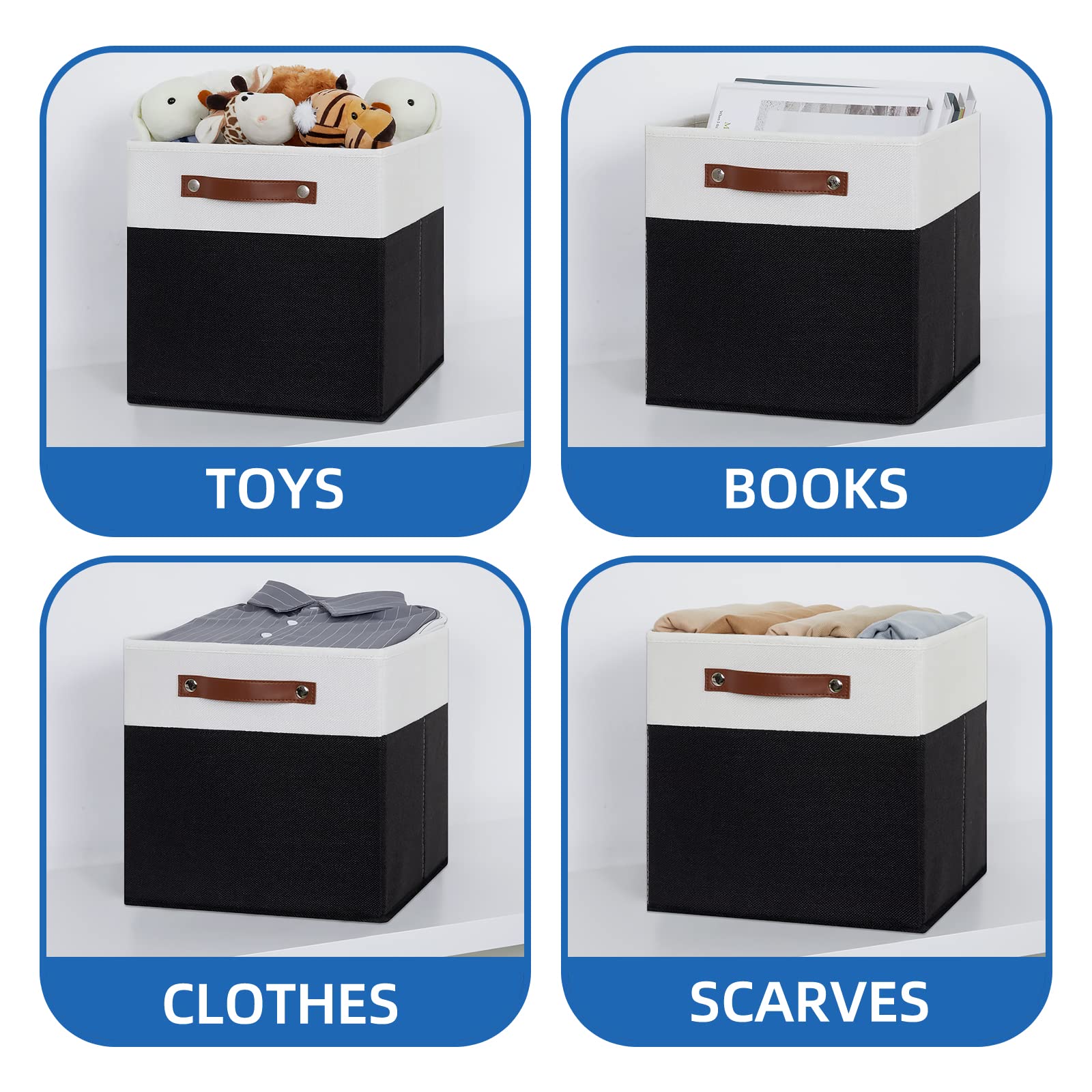Foldable Storage Cubes Set of 4