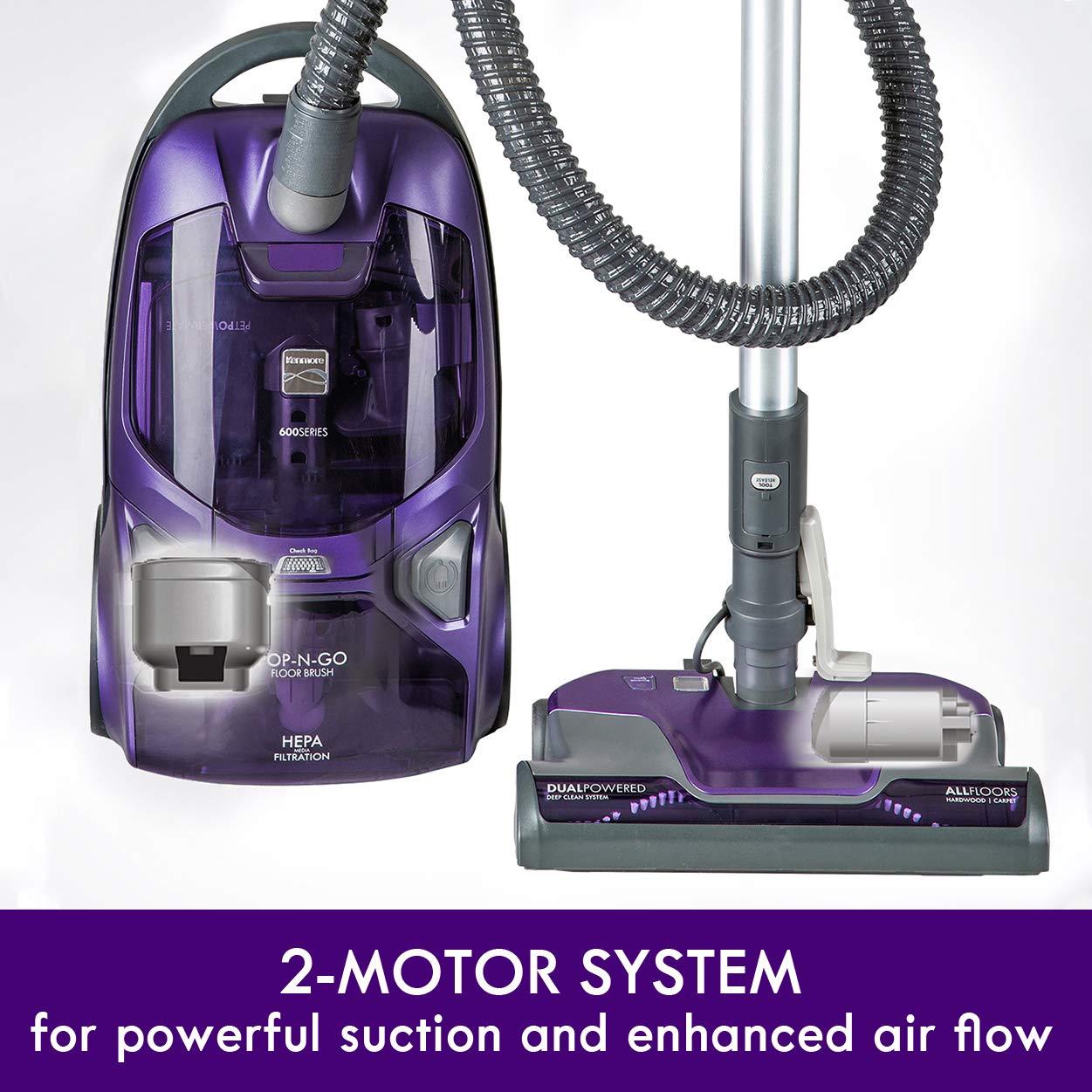 600 Series Pet Friendly Bagged Canister Vacuum