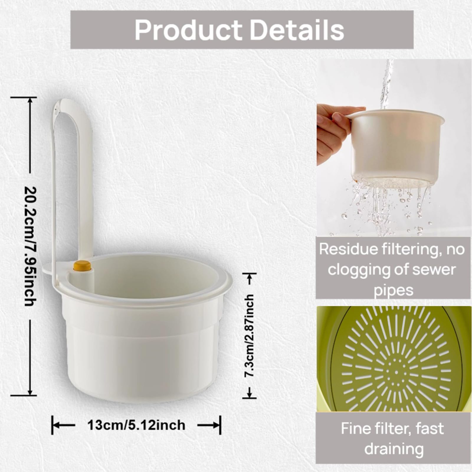 Faucet Hanging Sink Drain Basket