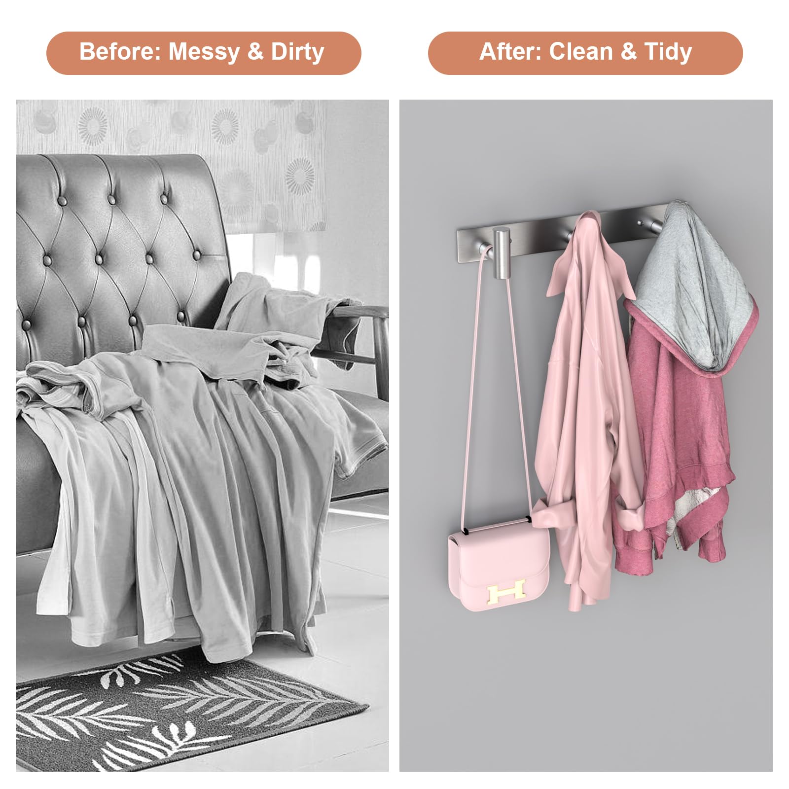Wall Mounted Coat Rack