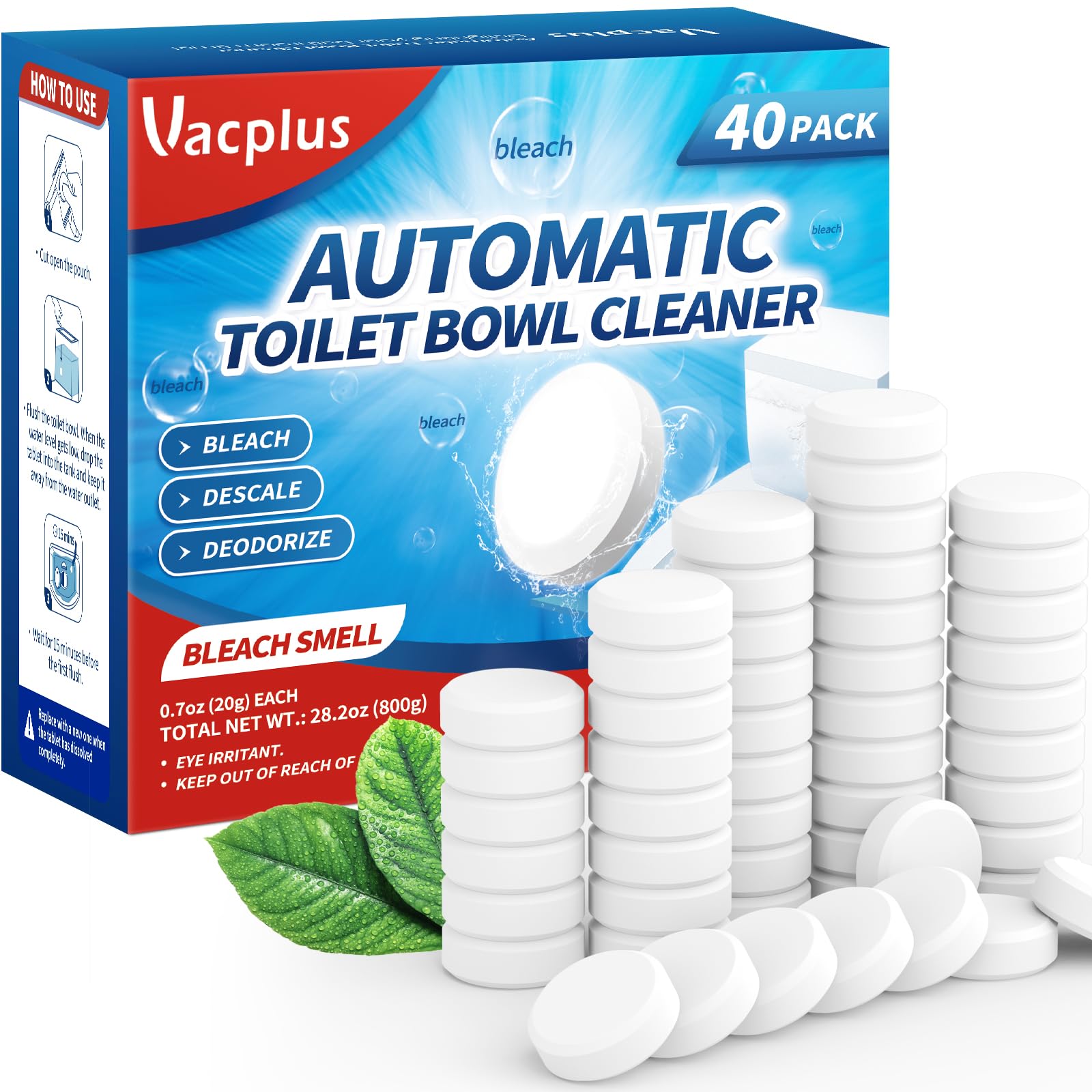 Toilet Bowl Cleaner Tablets (40 Count)