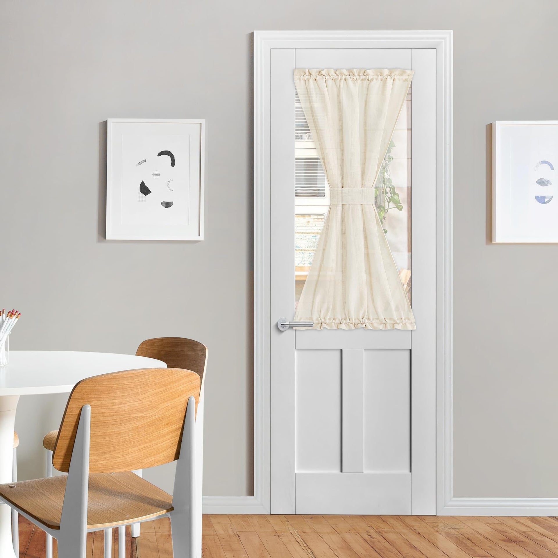 Sheer Door Curtain for Window Cover