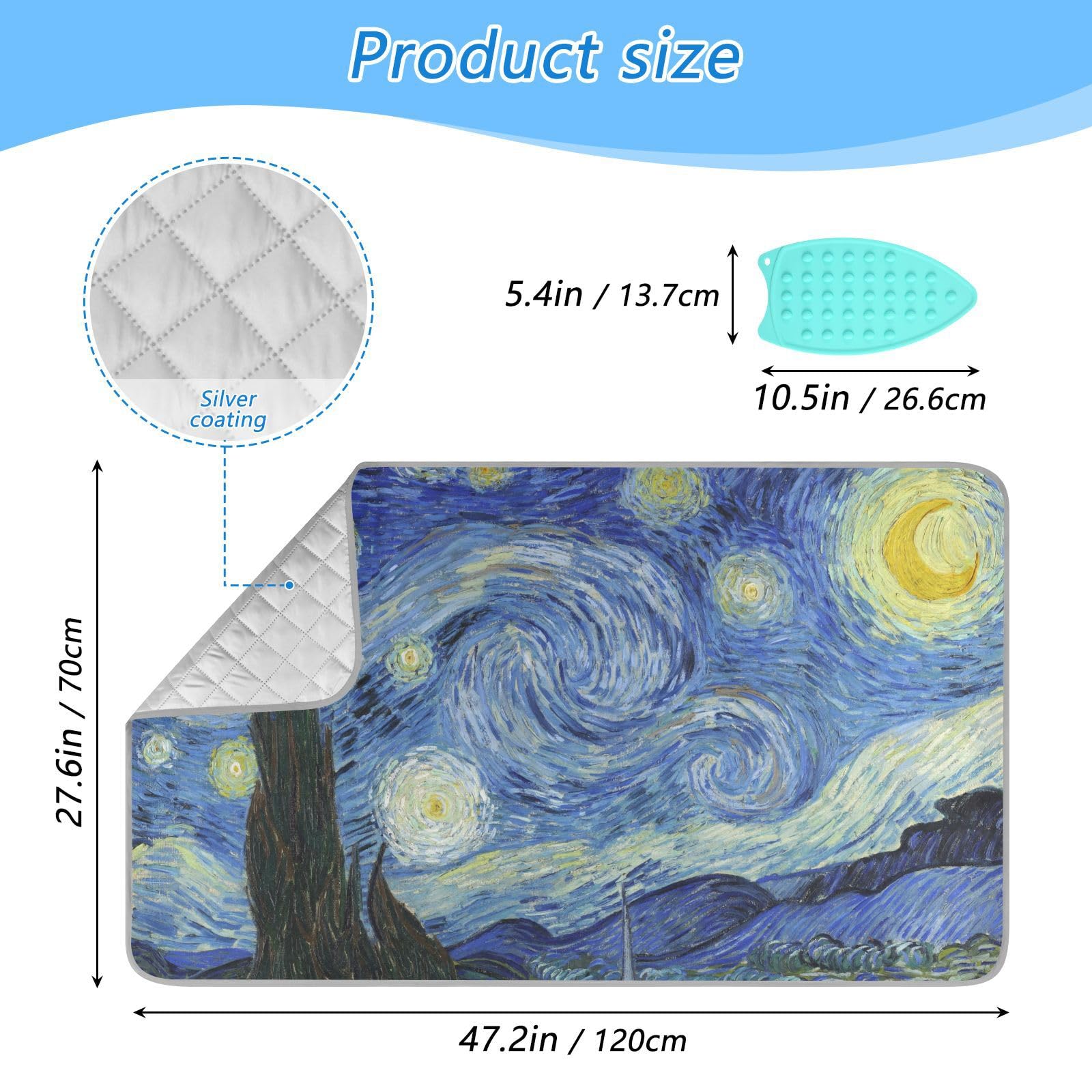 Ironing Mat Thickened Ironing Blanket Travel Portable Double