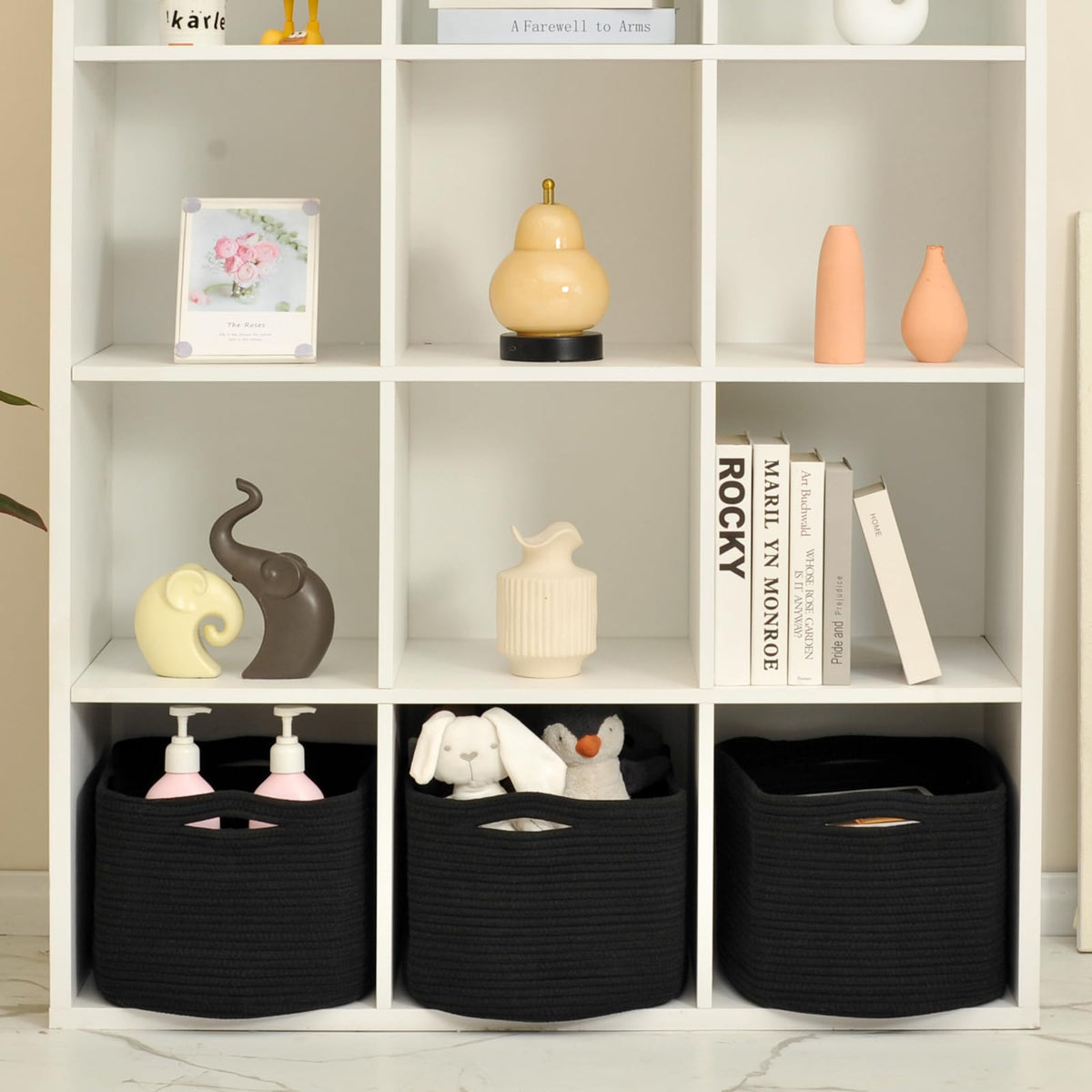 Large Storage Baskets for Organizing Shelves (3 Count)