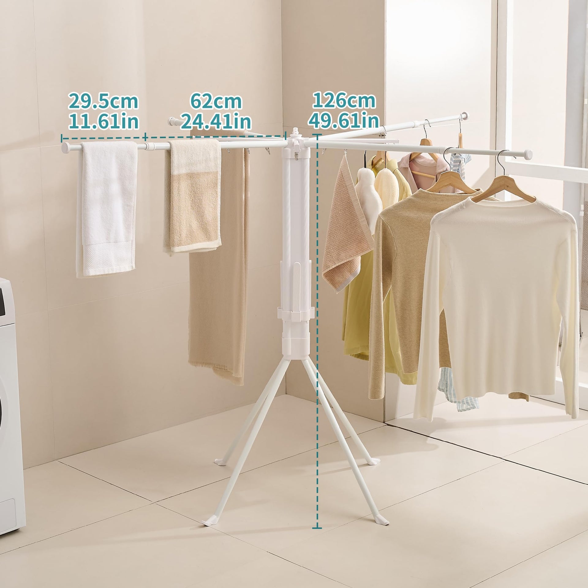 4 Legs Clothes Drying Rack