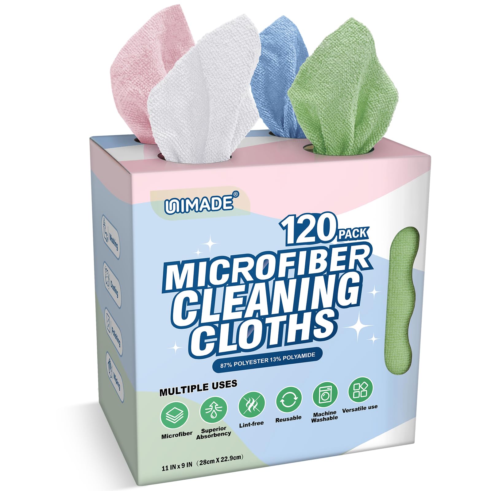 Microfiber Cleaning Cloth (120 Count)