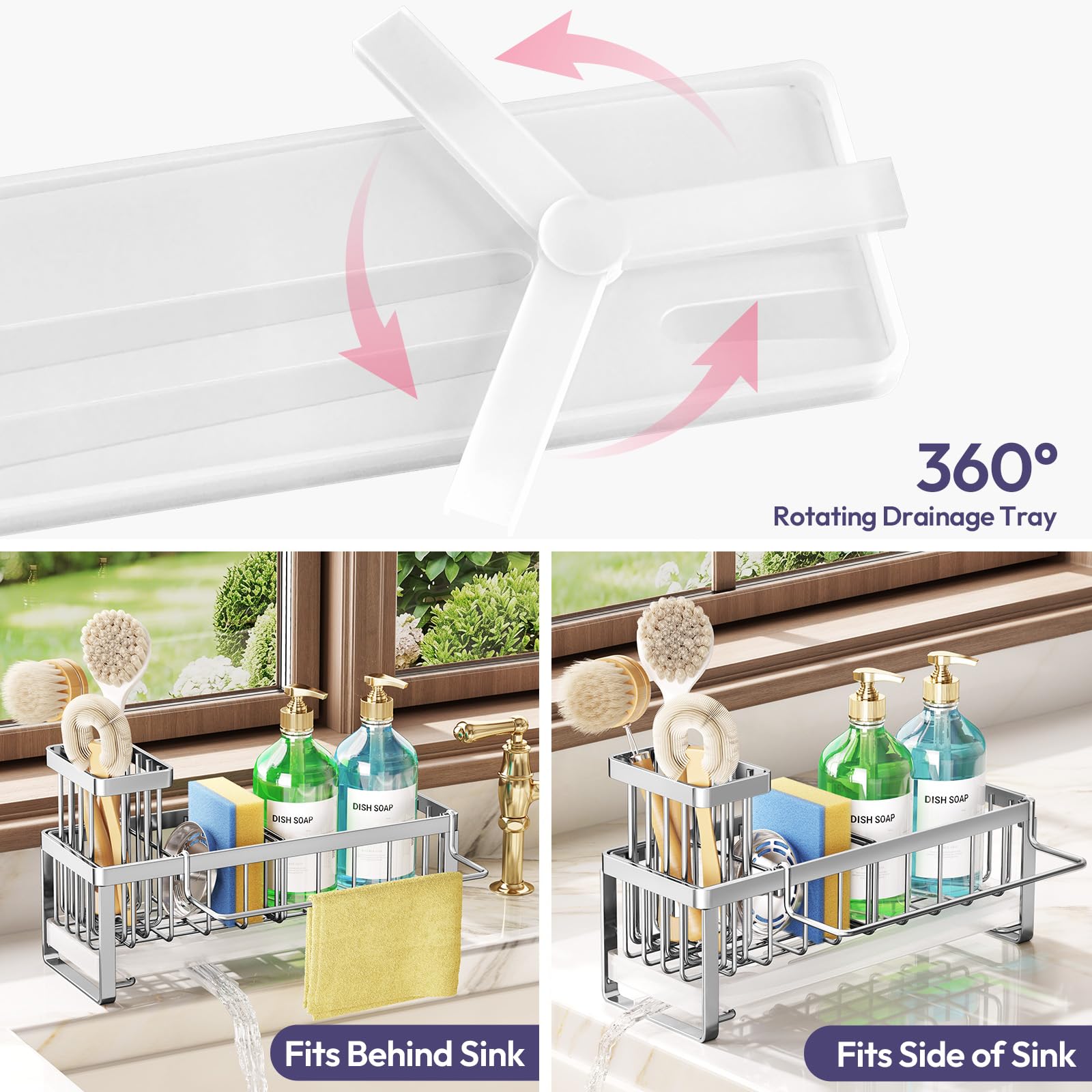 Sponge Holder for Kitchen Sink