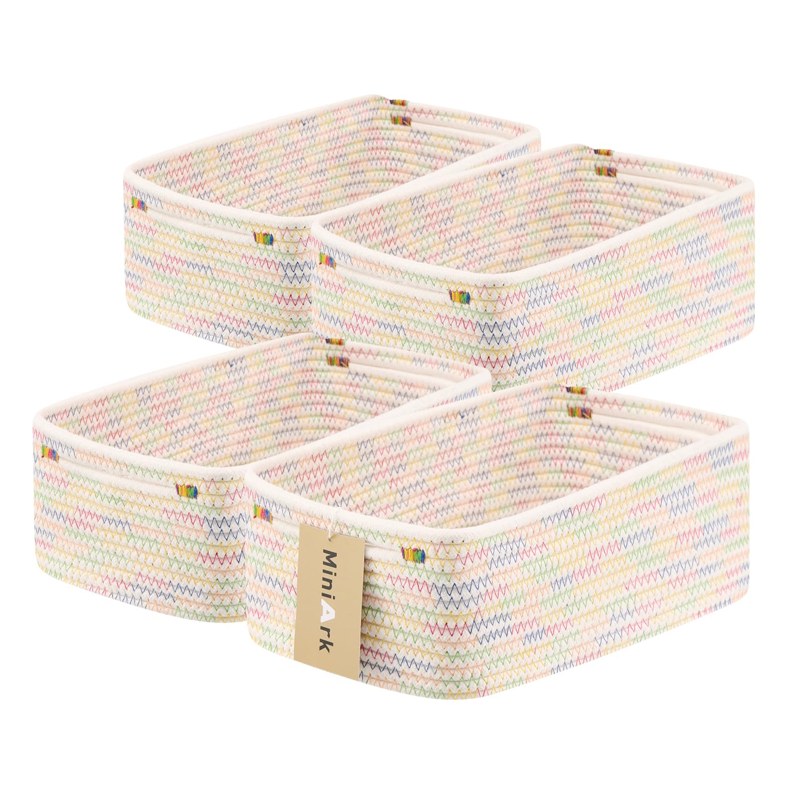 Small Storage Baskets for Organizing (4 Count)