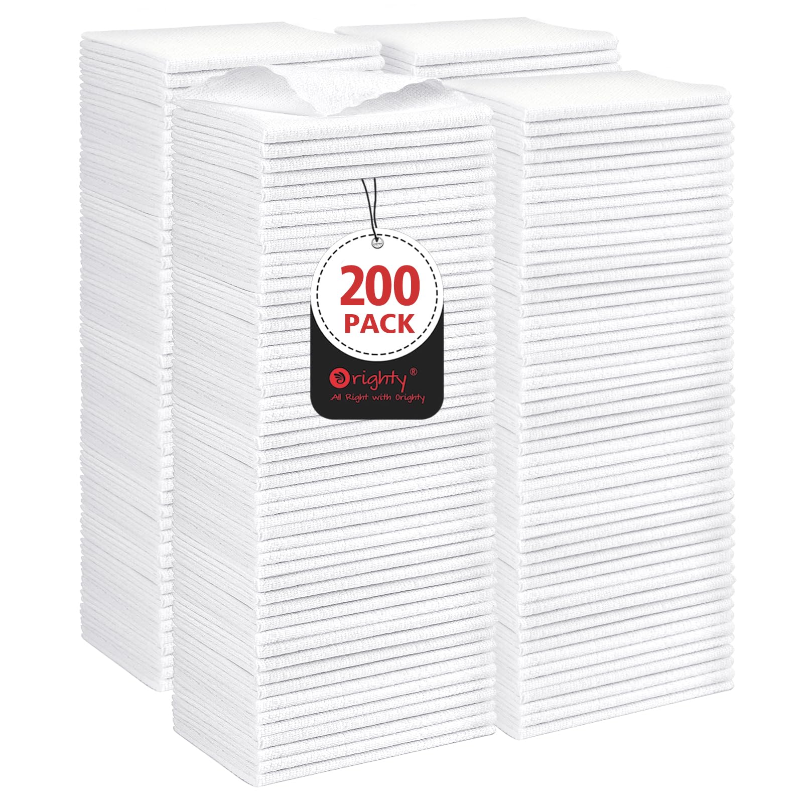 Microfiber Cleaning Cloth Bulk (200 Count)