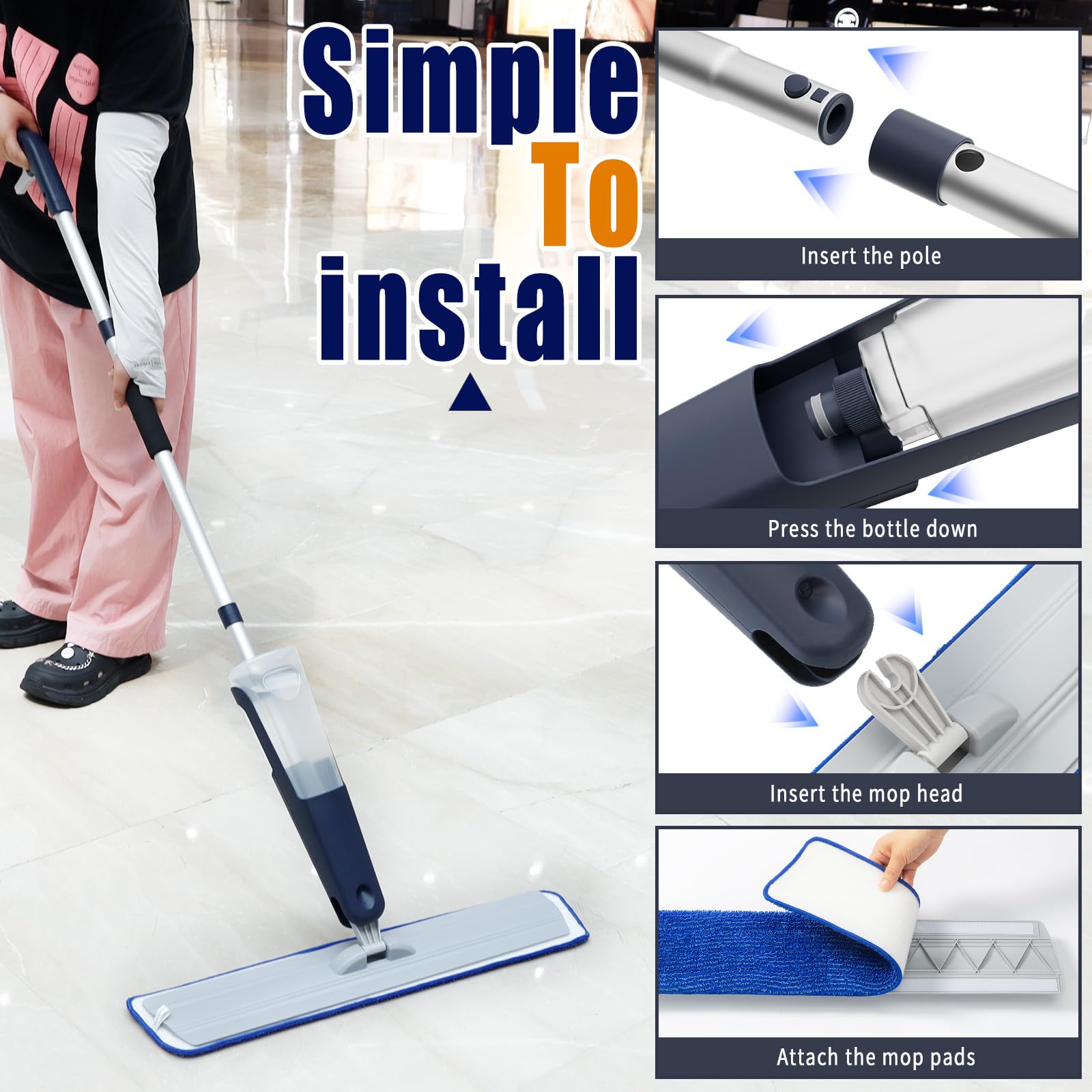 Spray Mops for Floor Cleaning