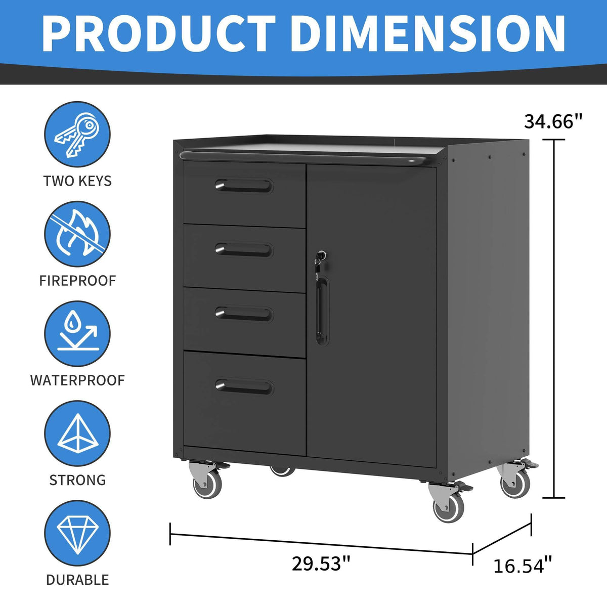 Metal Storage Cabinet for Garage