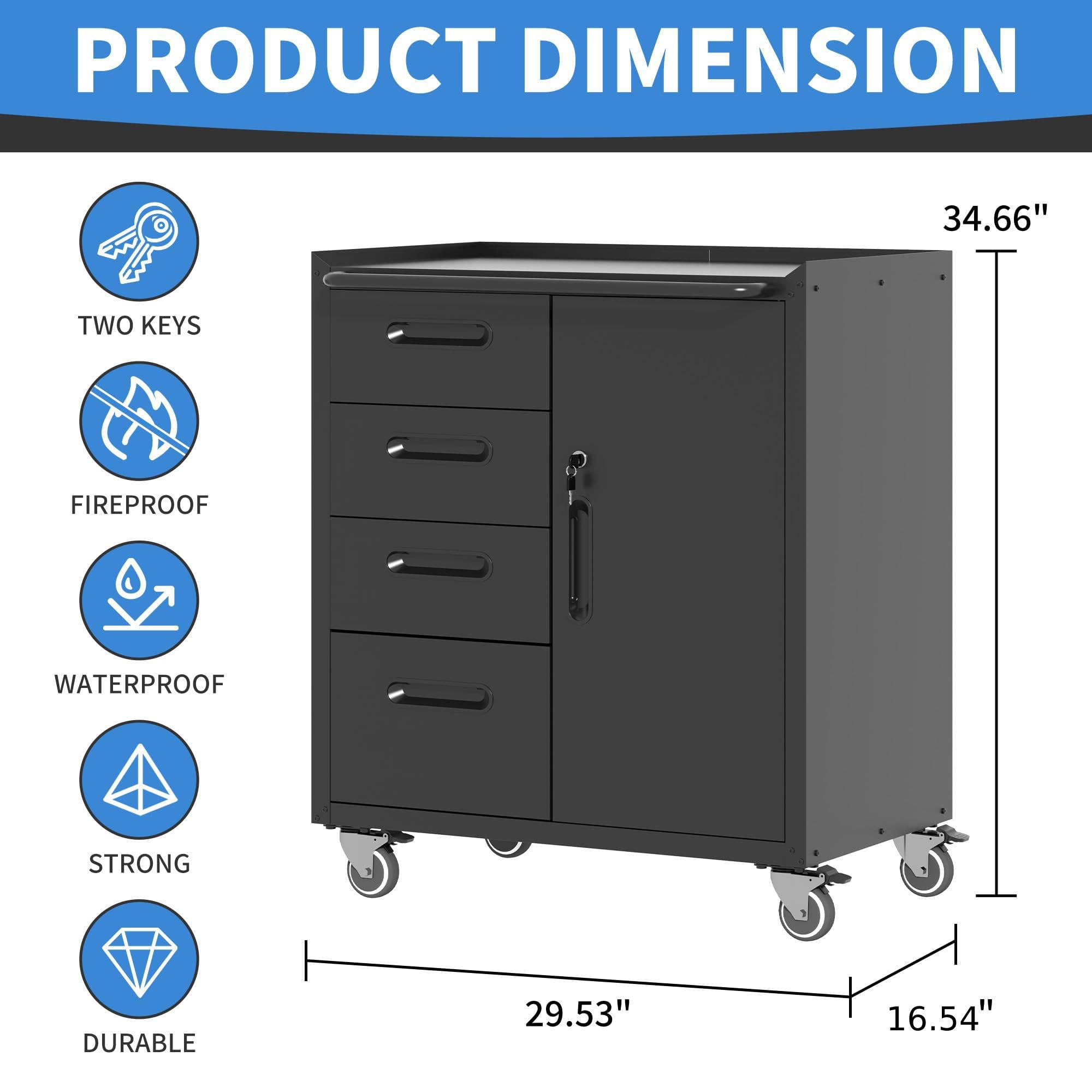 Metal Storage Cabinet for Garage