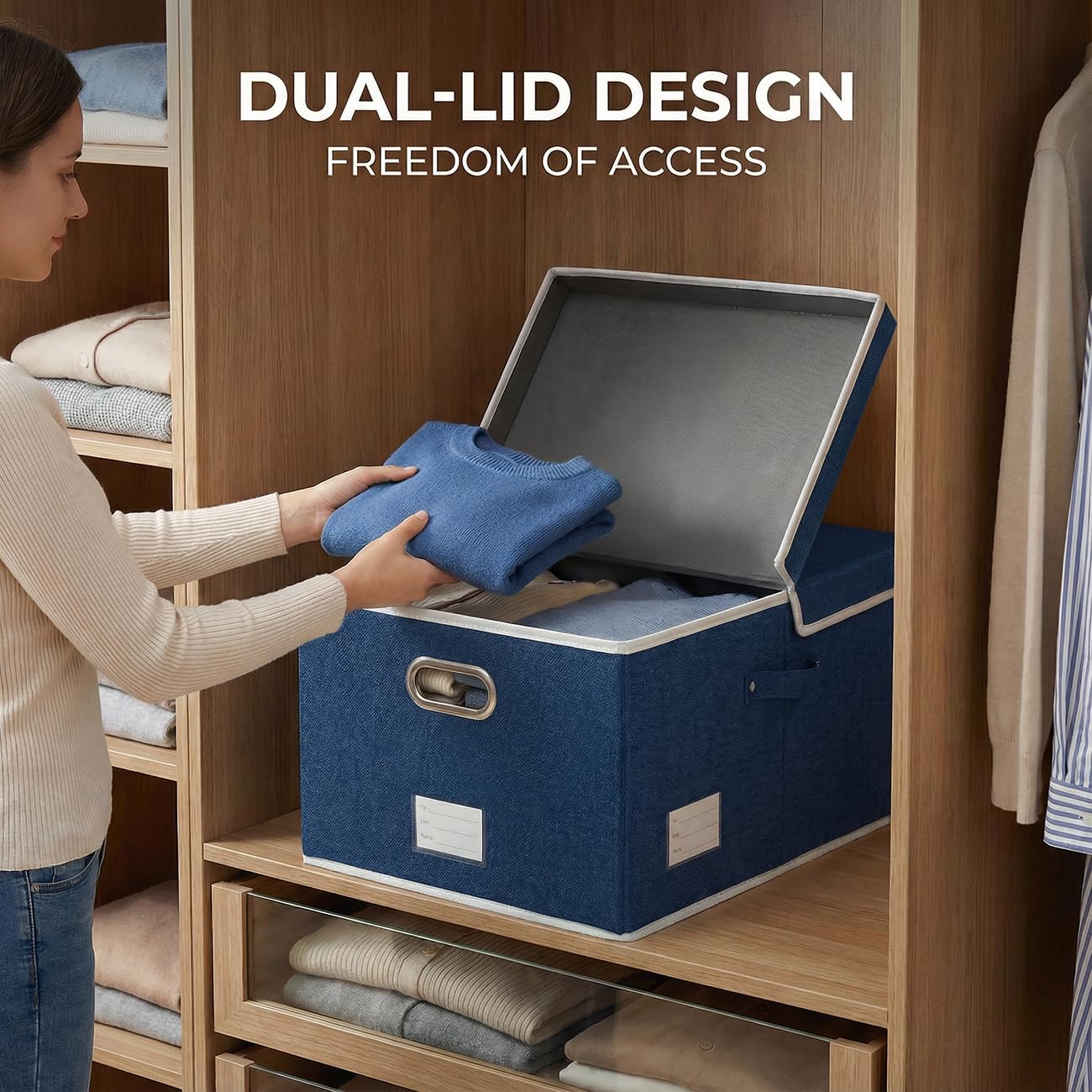 Storage Bins with Lids [3 (3 Count)