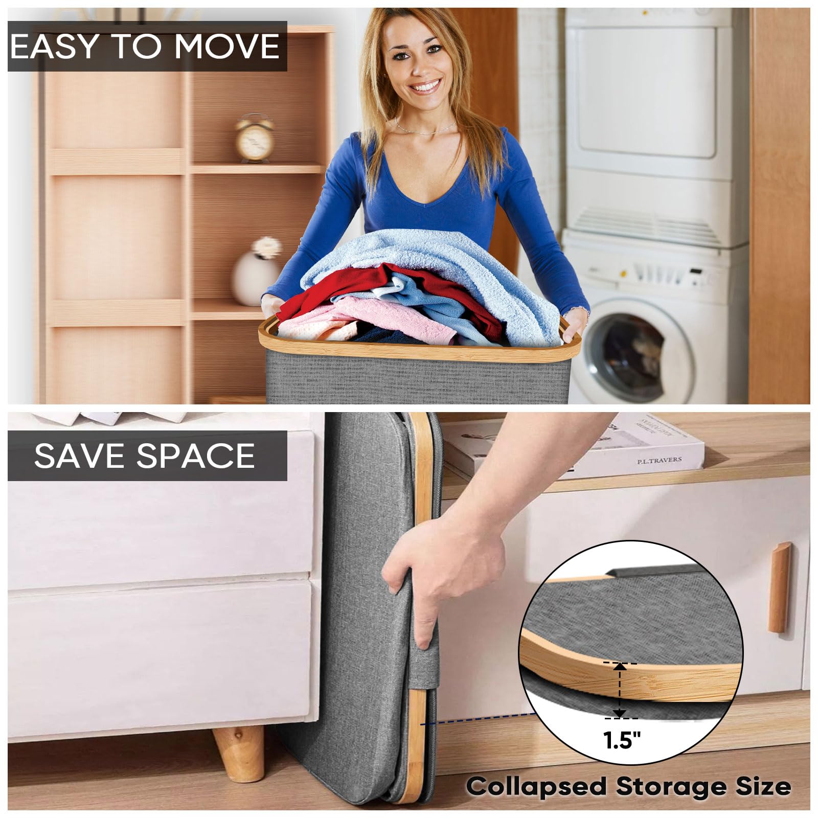 Laundry Hamper with Lid
