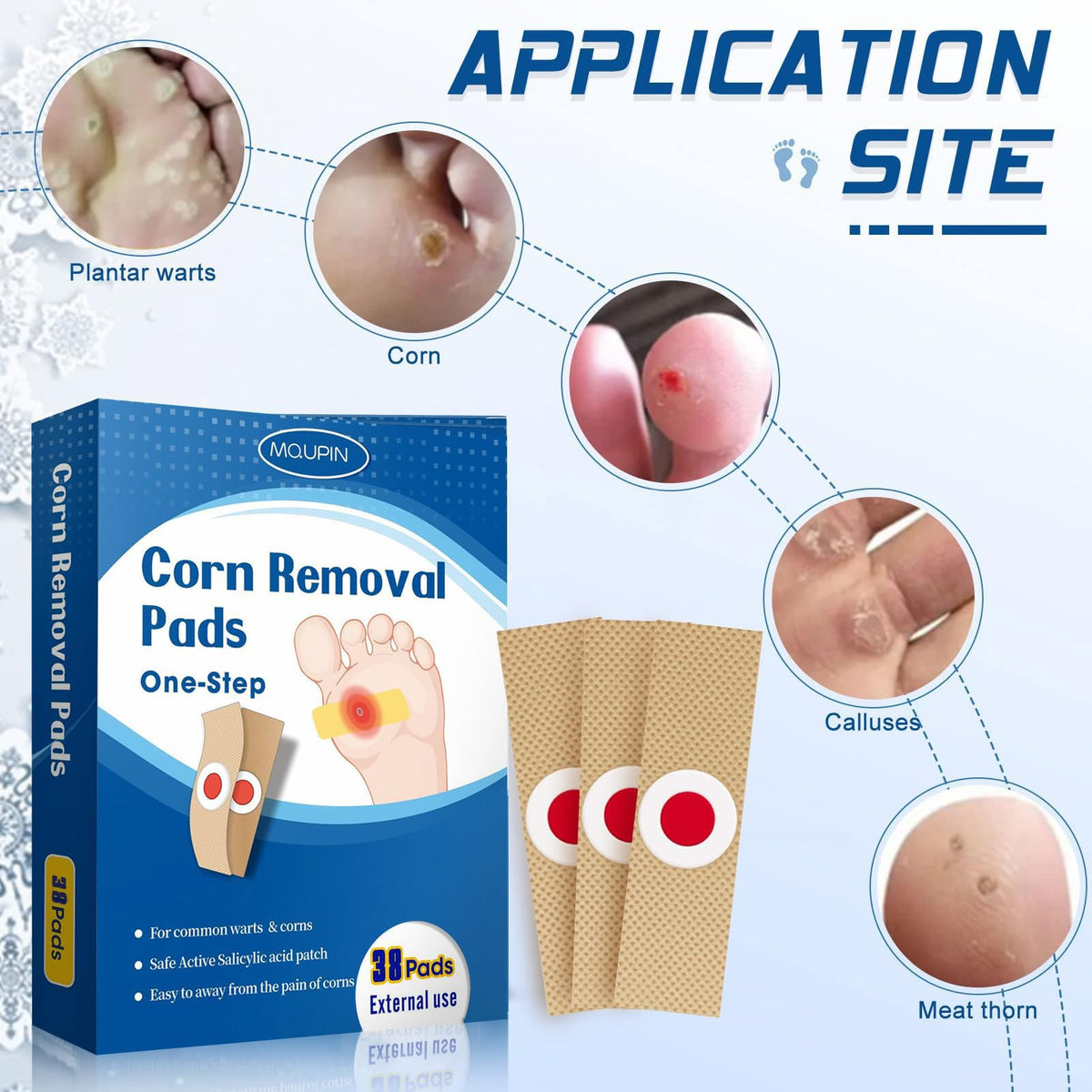 38 Count Corn Removal Pads for Feet and Toe