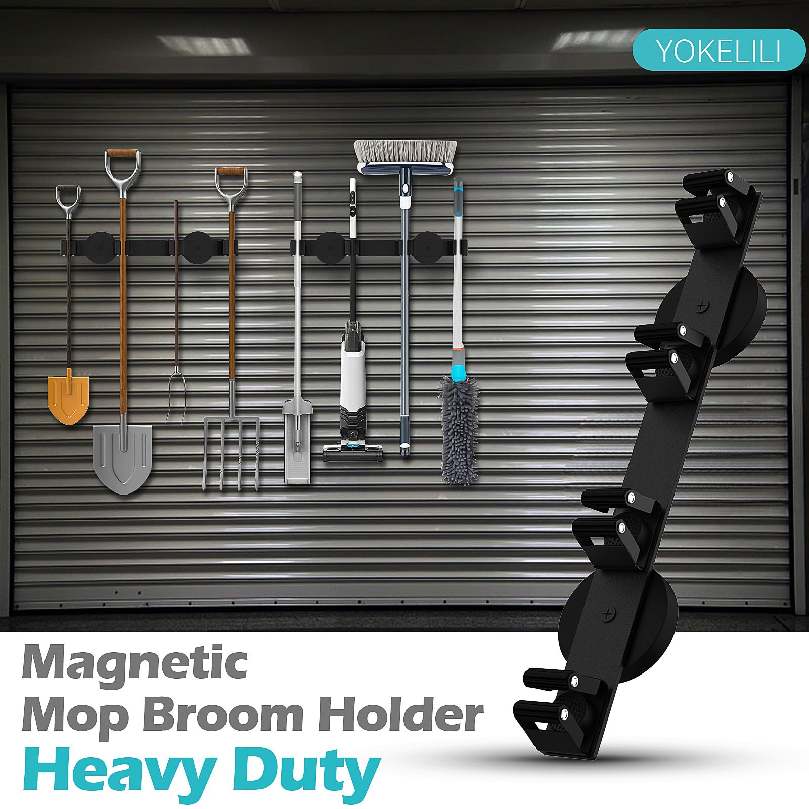 Magnetic Mop Broom Holder