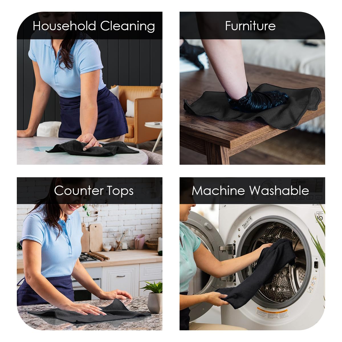 Microfiber Cleaning Cloths (36 Count) - ModHome Supplies