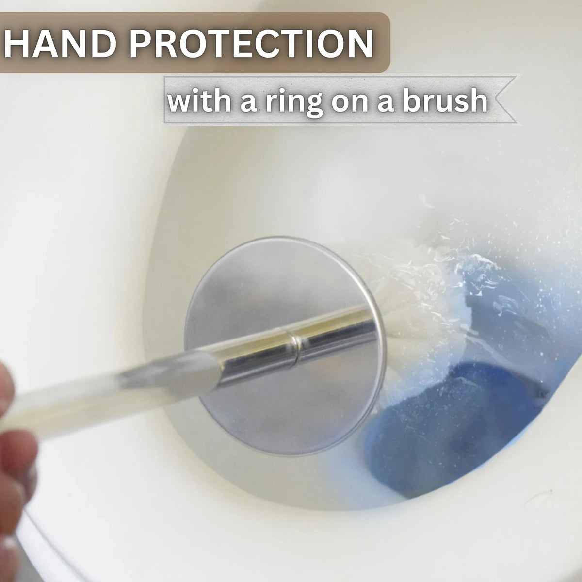 Natural Shell Toilet Brush and Holder Set