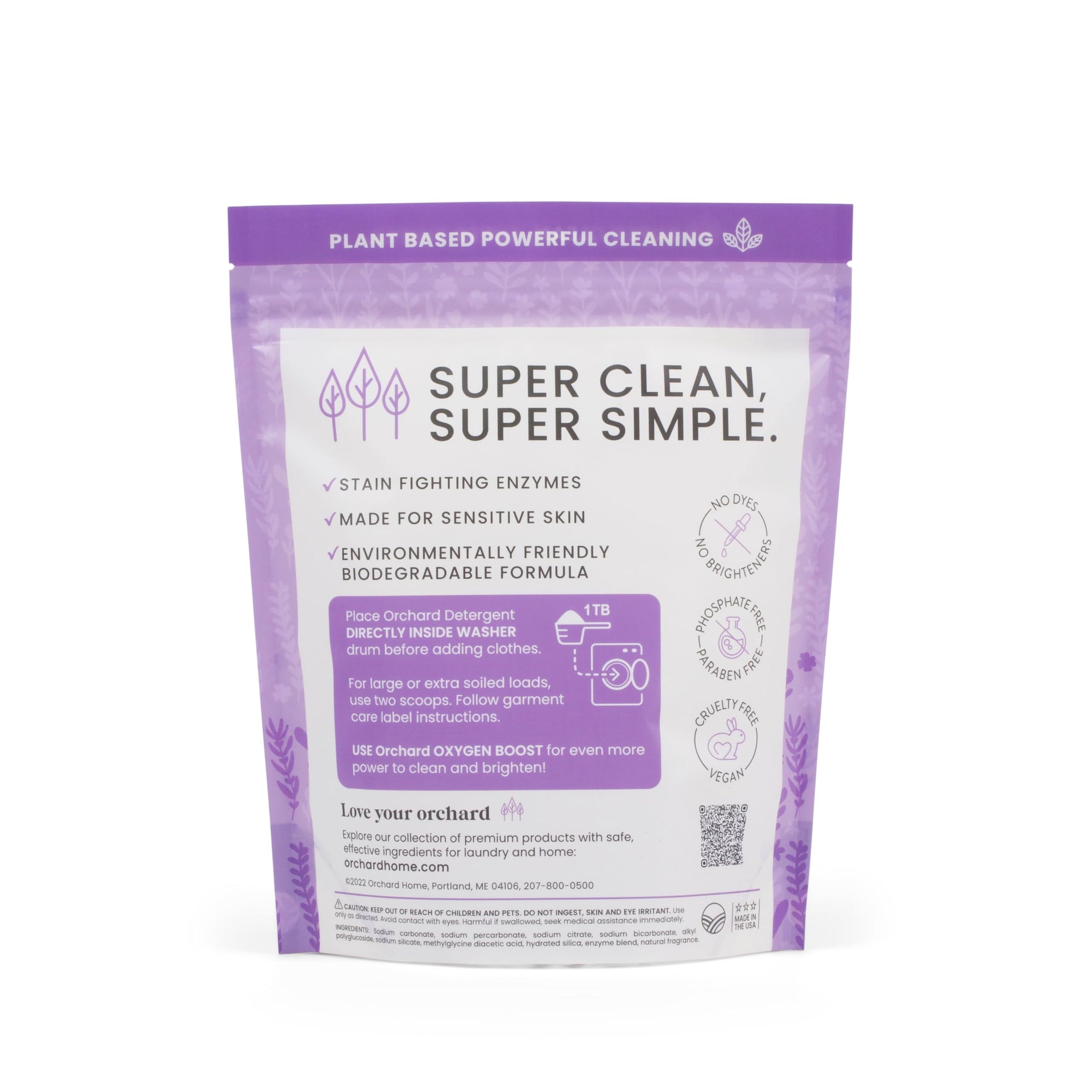 Orchard Laundry Detergent Powder for Sensitive Skin (56 Ounce)