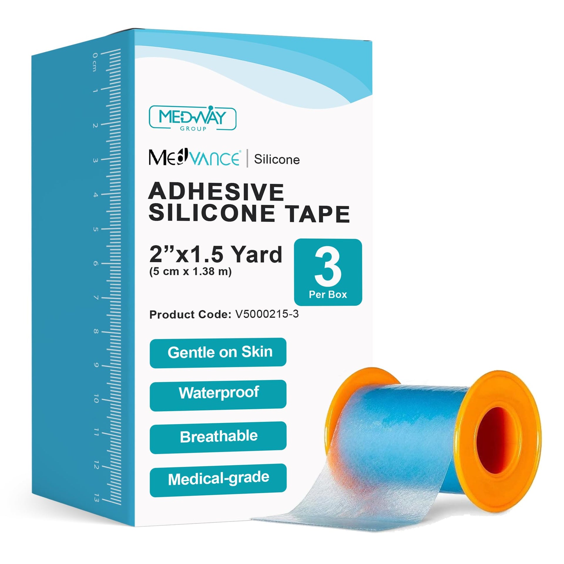 Silicone Adhesive Medical Tape (3 Count)