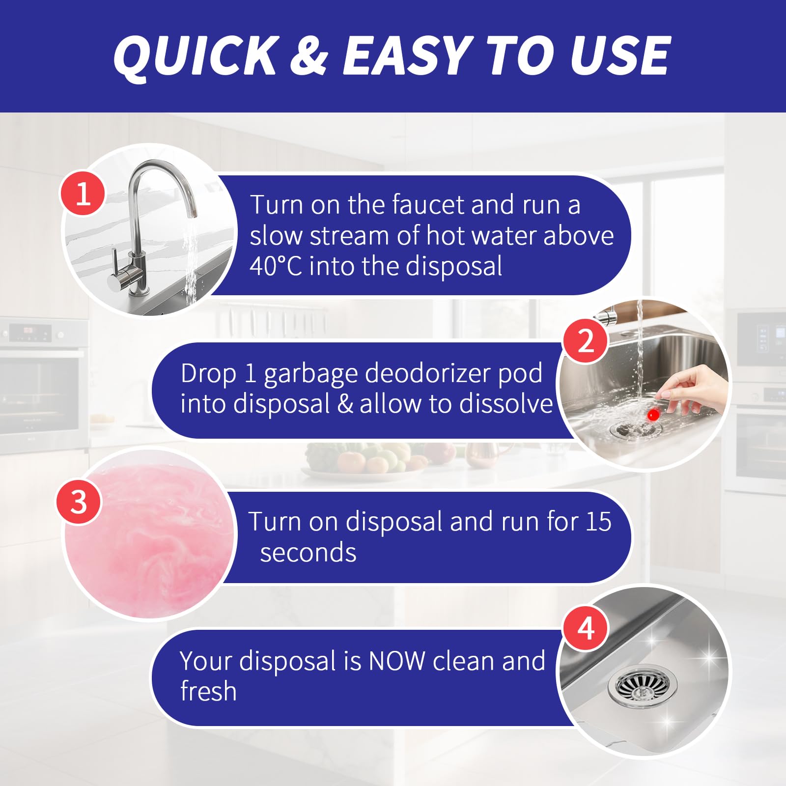 50 Count Garbage Disposal Cleaner and Deodorizer (6.7 Ounce)