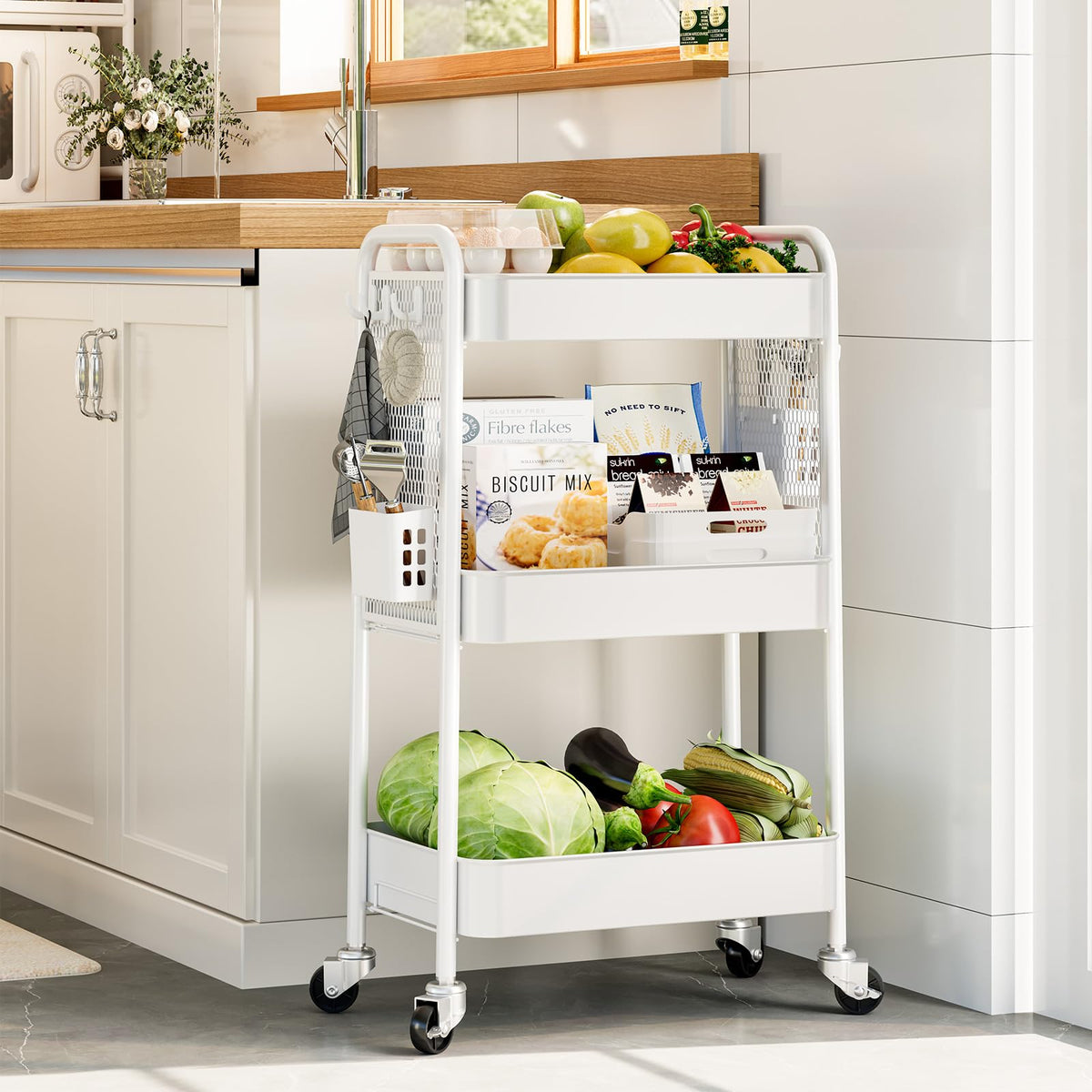 3 Tier Rolling Cart