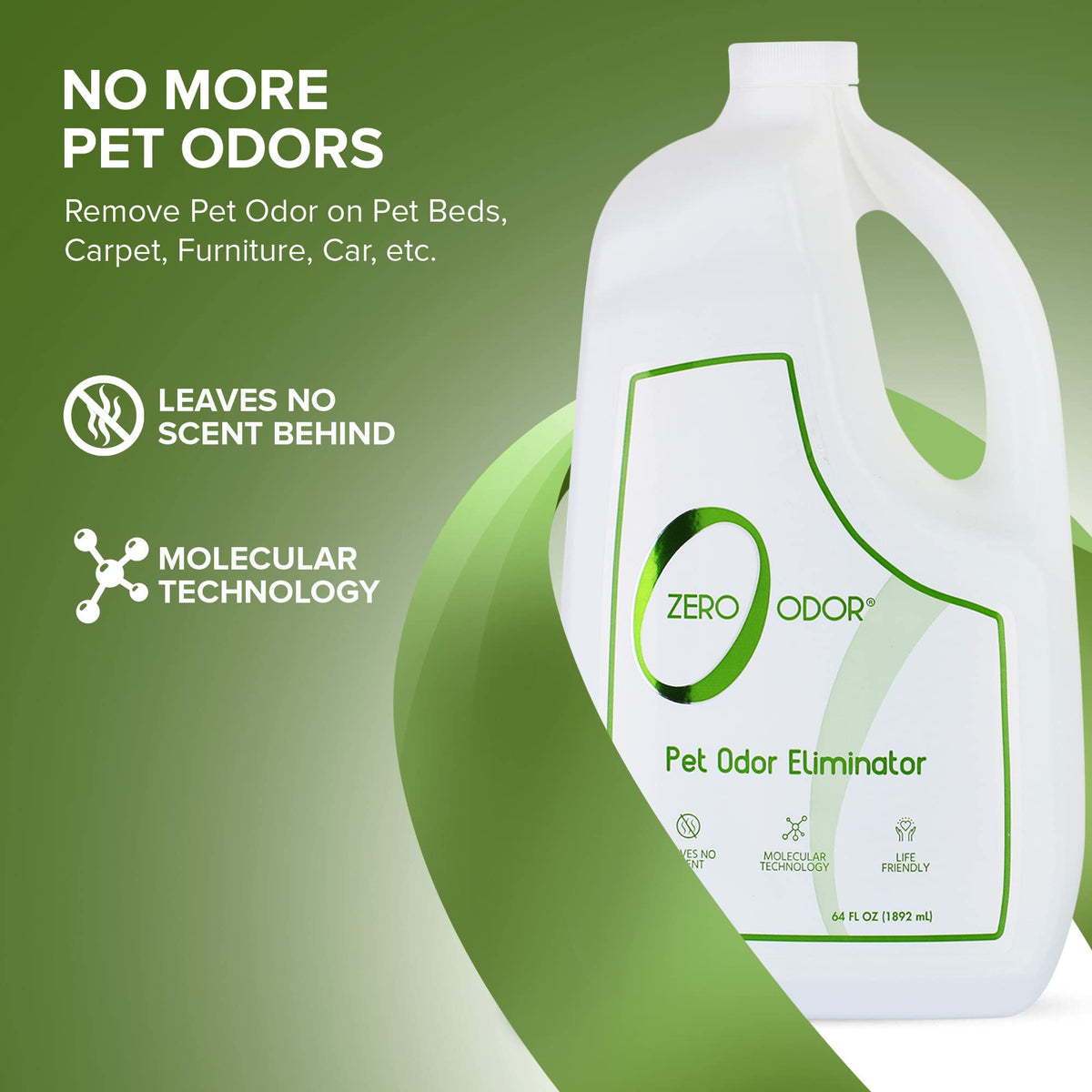 Pet Odor Eliminator Refill for Dog & Cat Urine (64 Fl Oz)