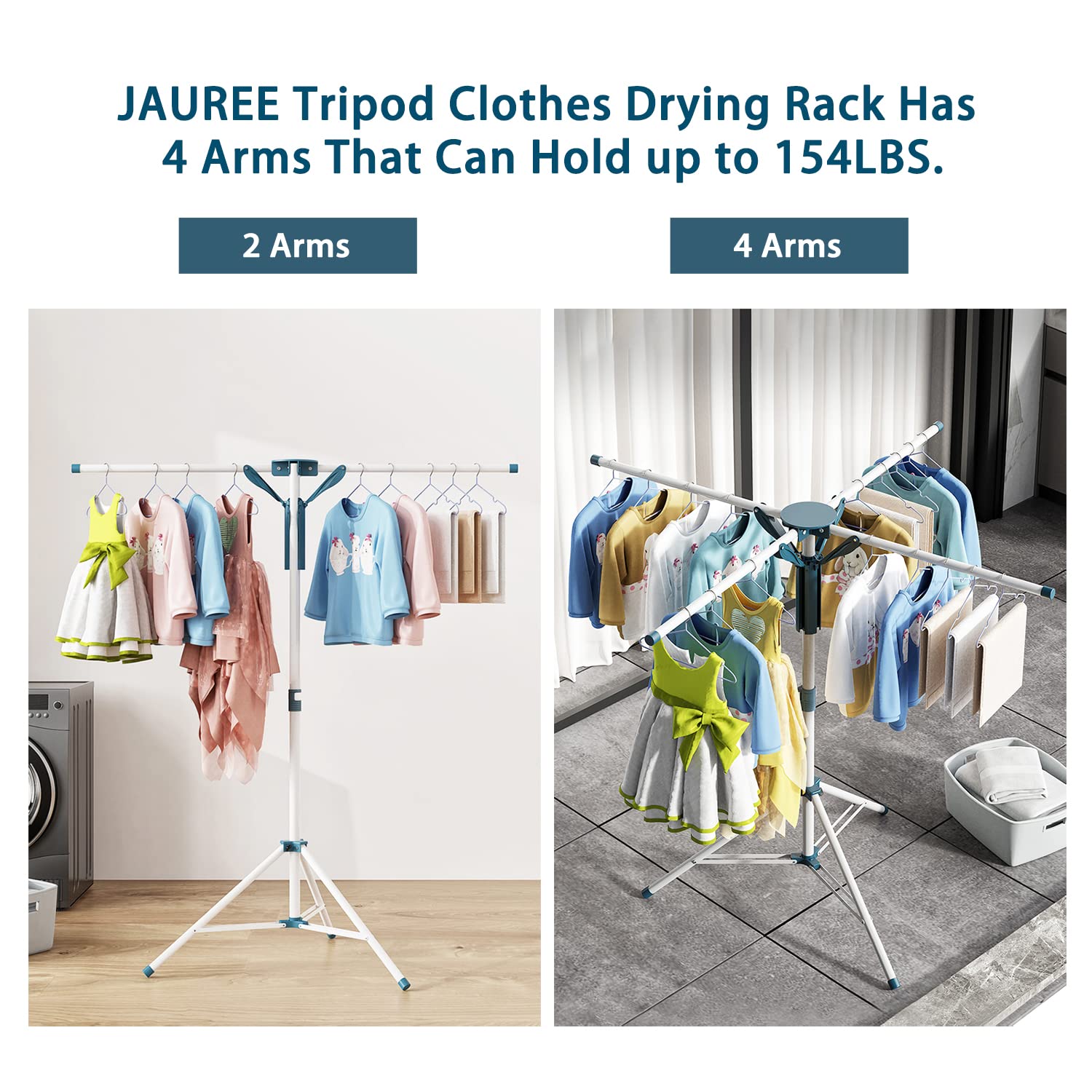 Tripod Clothes Drying Rack Folding Indoor