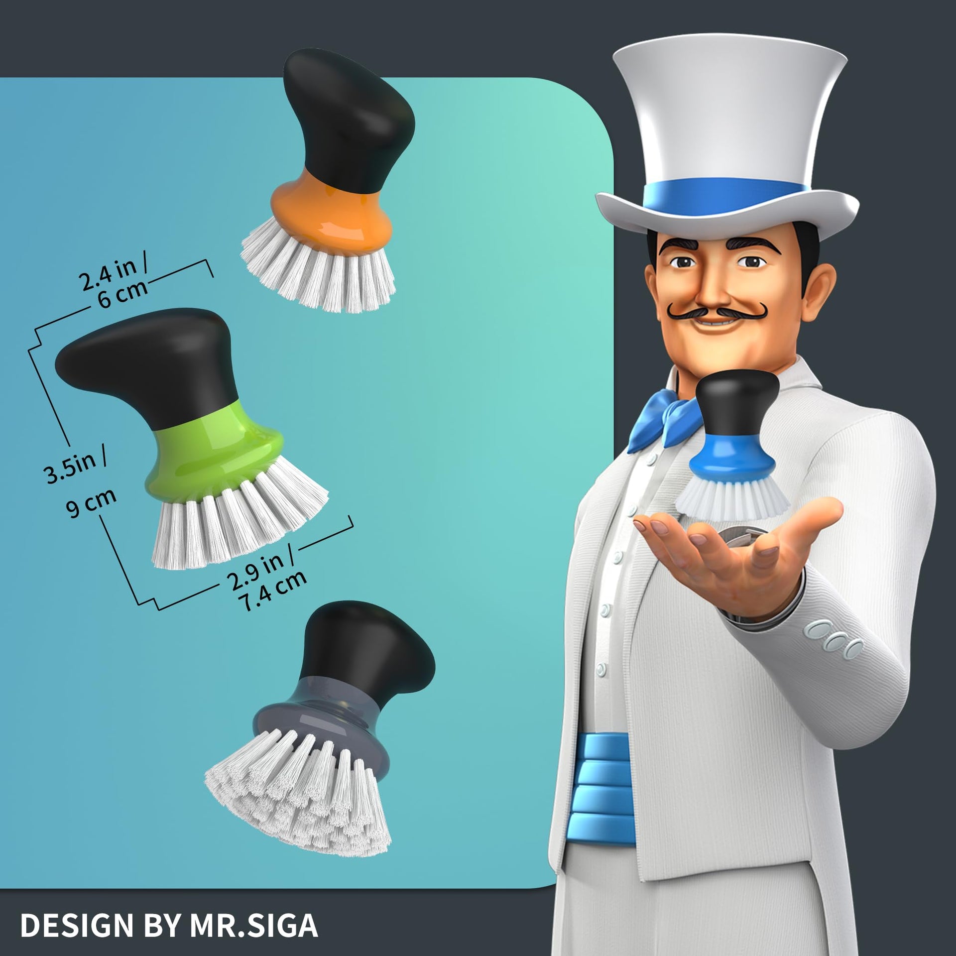 Dish Scrub Brush (2 Count)