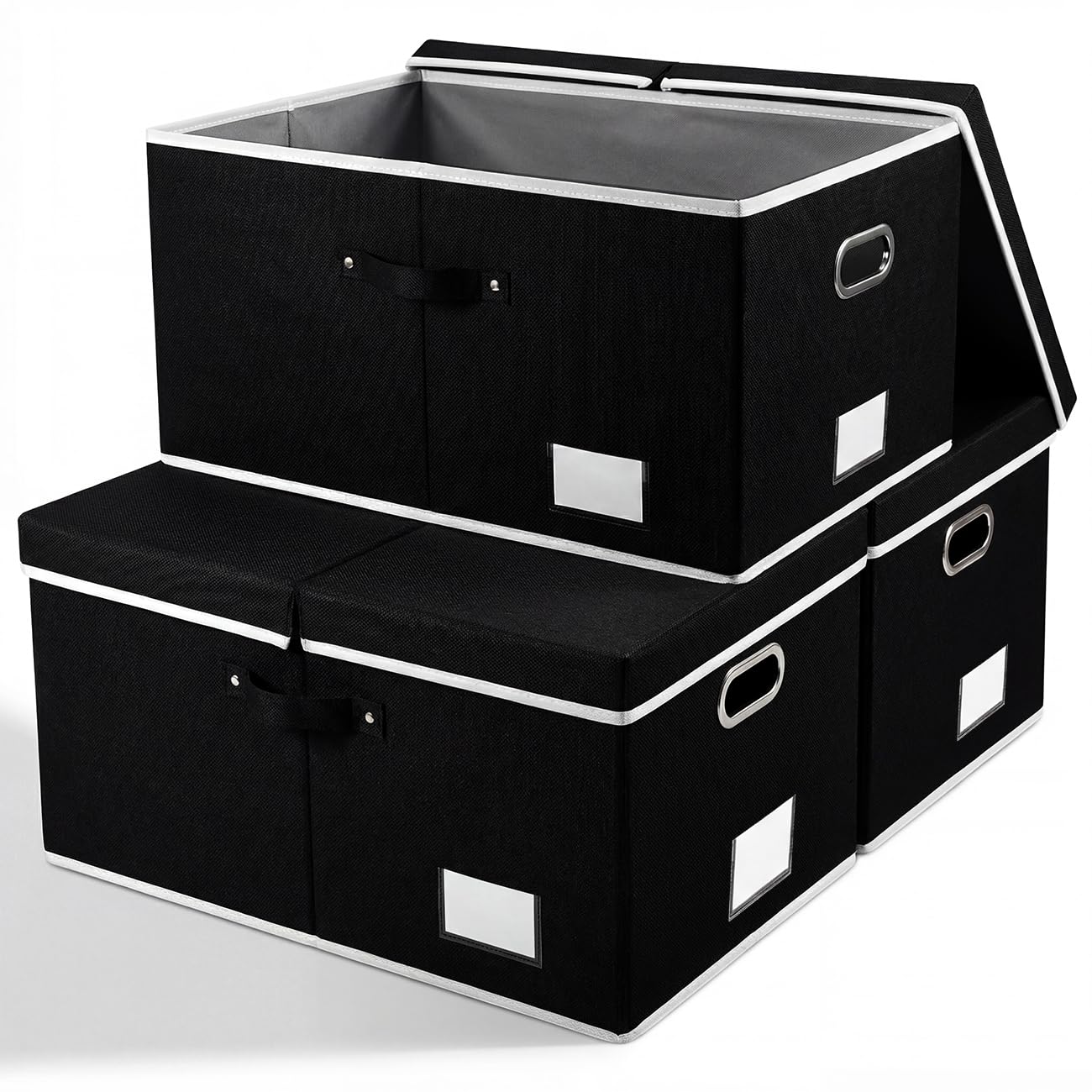 Storage Boxes with Lids [3 (3 Count)