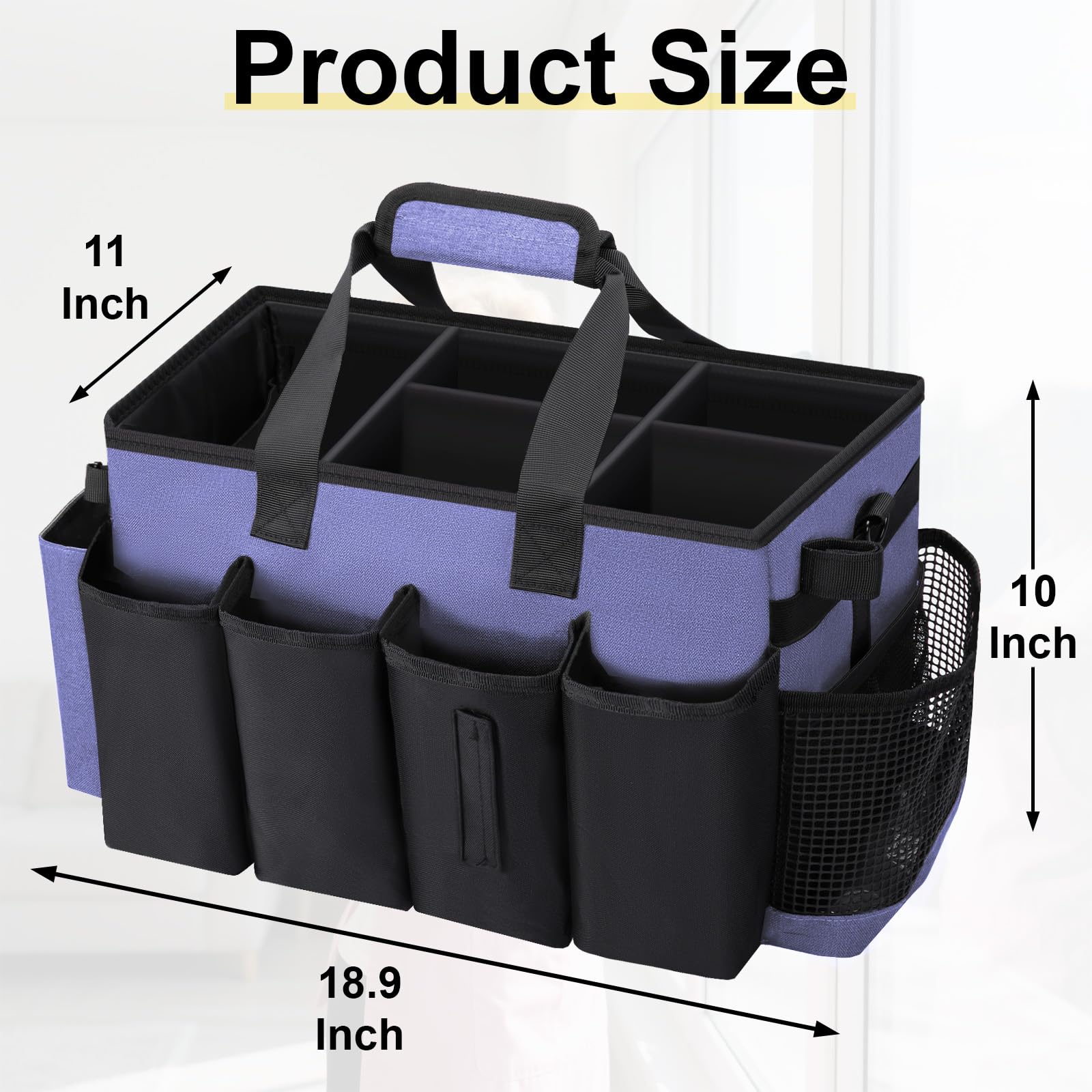 Wearable Large Cleaning Caddy Bag for Housekeepers