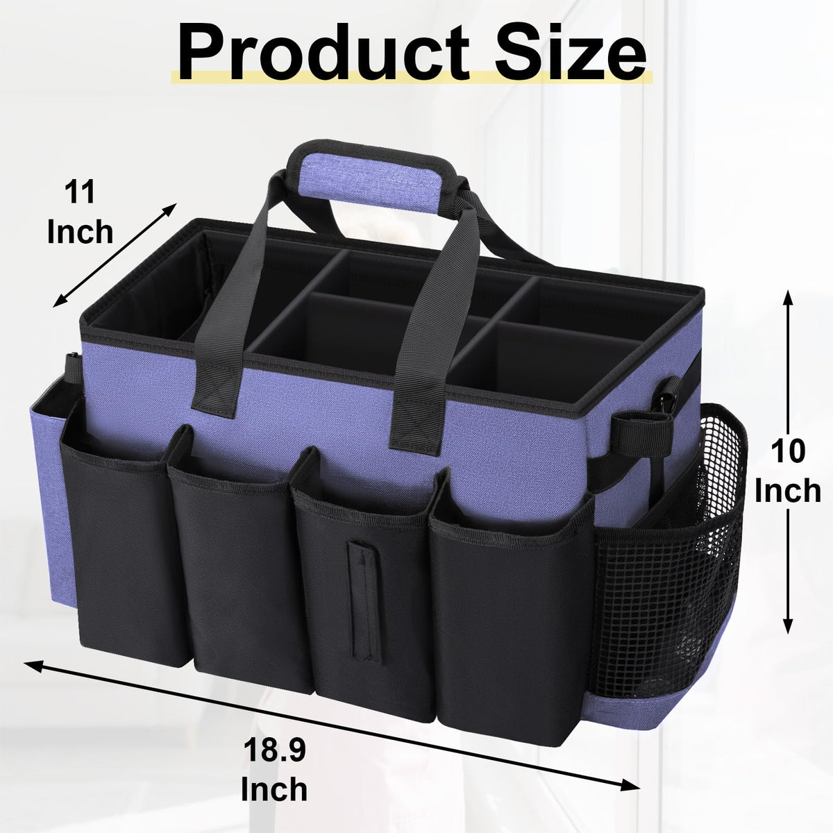 Wearable Large Cleaning Caddy Bag for Housekeepers