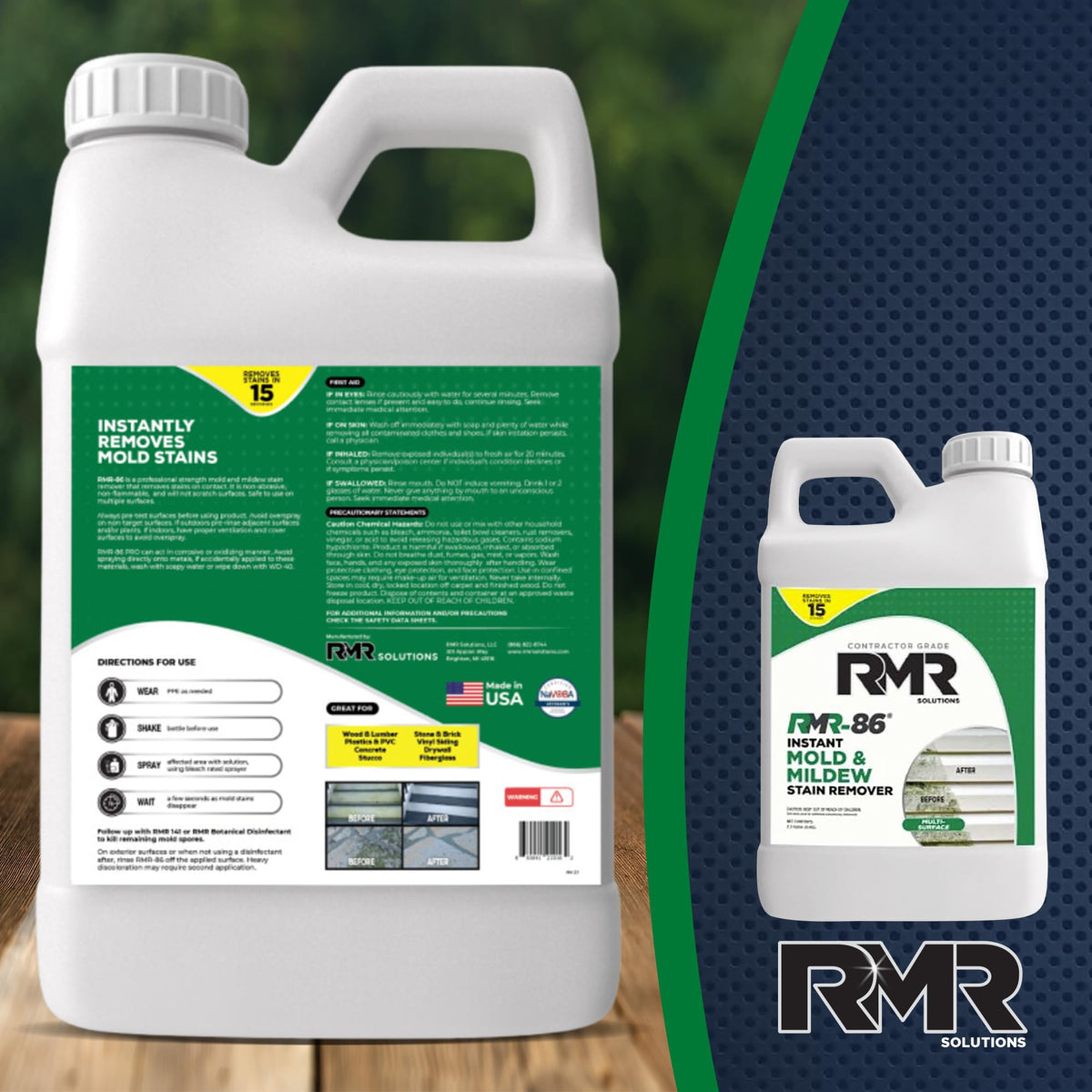 RMR 86 Instant Mold Stain and Mildew Stain Remover Spray (320 Fl Oz) - ModHome Supplies