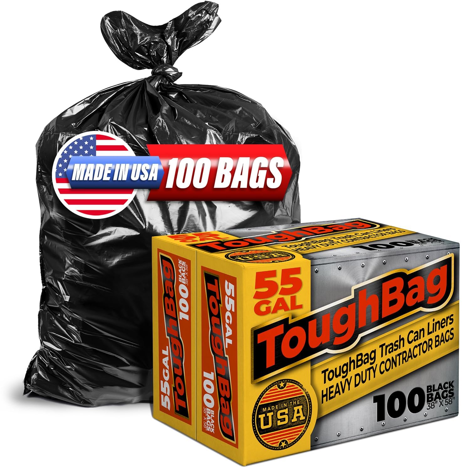 55 60 Gallon Trash Bags (100 Count)